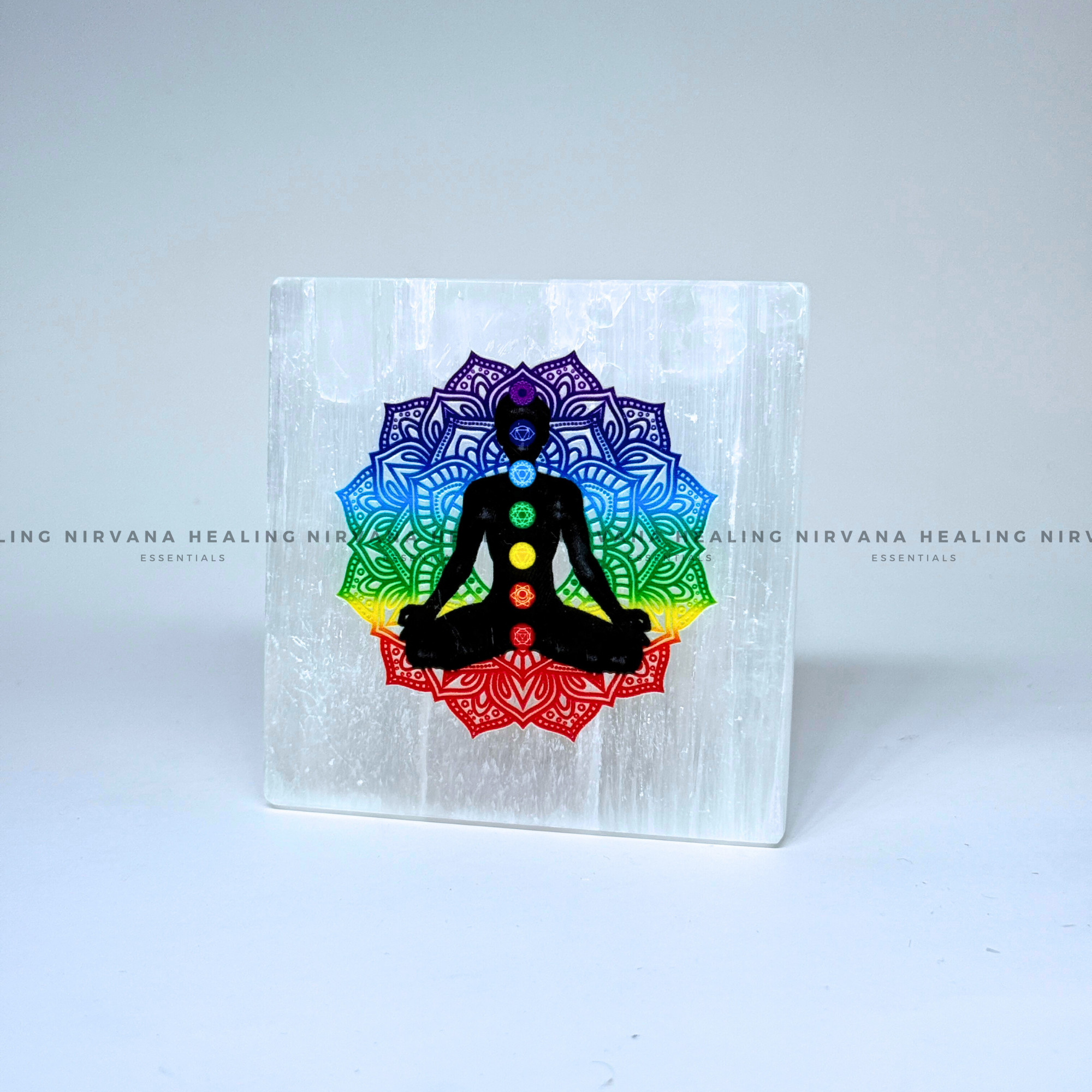 SELENITE MEDITATION AND CHAKRAS CHARGING PLATE
(Aura Cleansing ,Charging, Cleansing And Purification). - Image 4