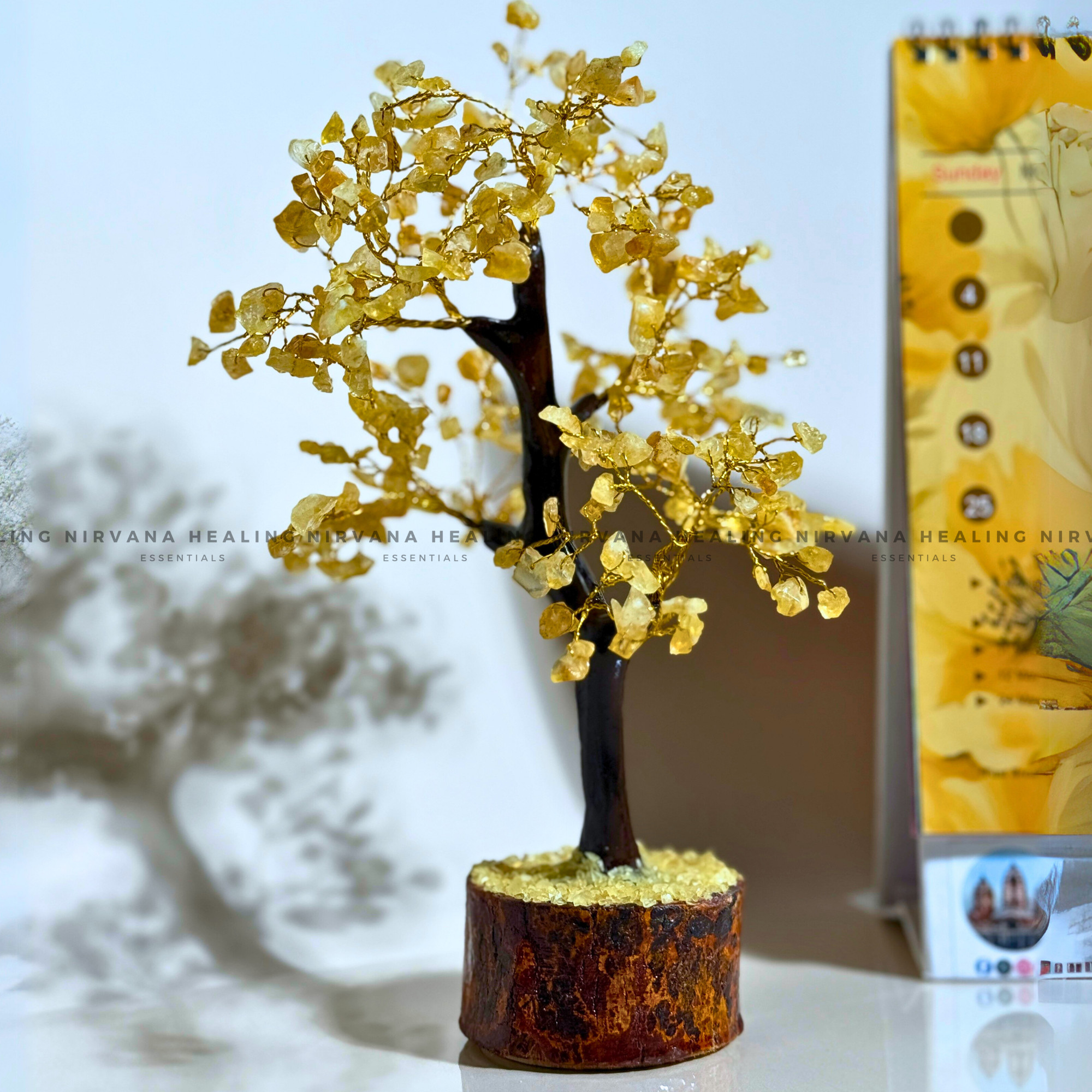 CITRINE CRYSTAL TREE (BIG) Approx 300 Beads (Abundance, Creativity, Success And Confidence) - Image 2