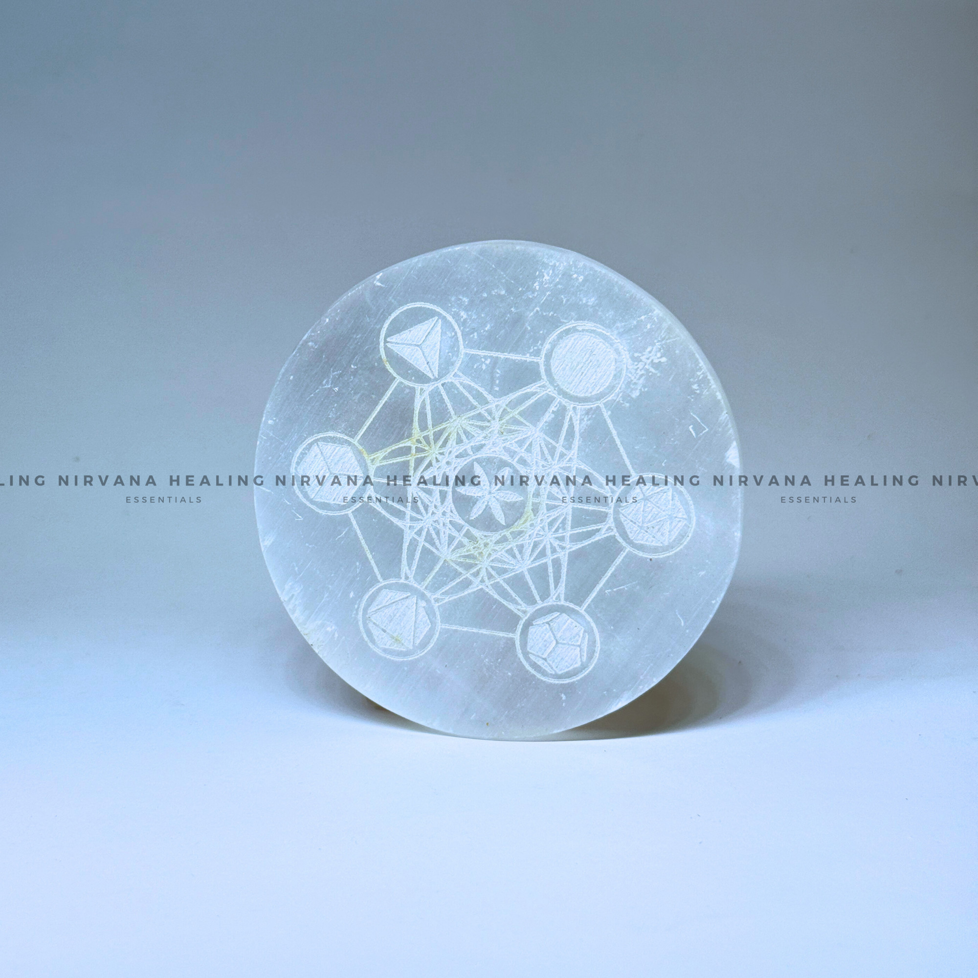 SELENITE METATRON CHARGING PLATE
(Aura Cleansing, Charging, Cleansing And Purification). - Image 4