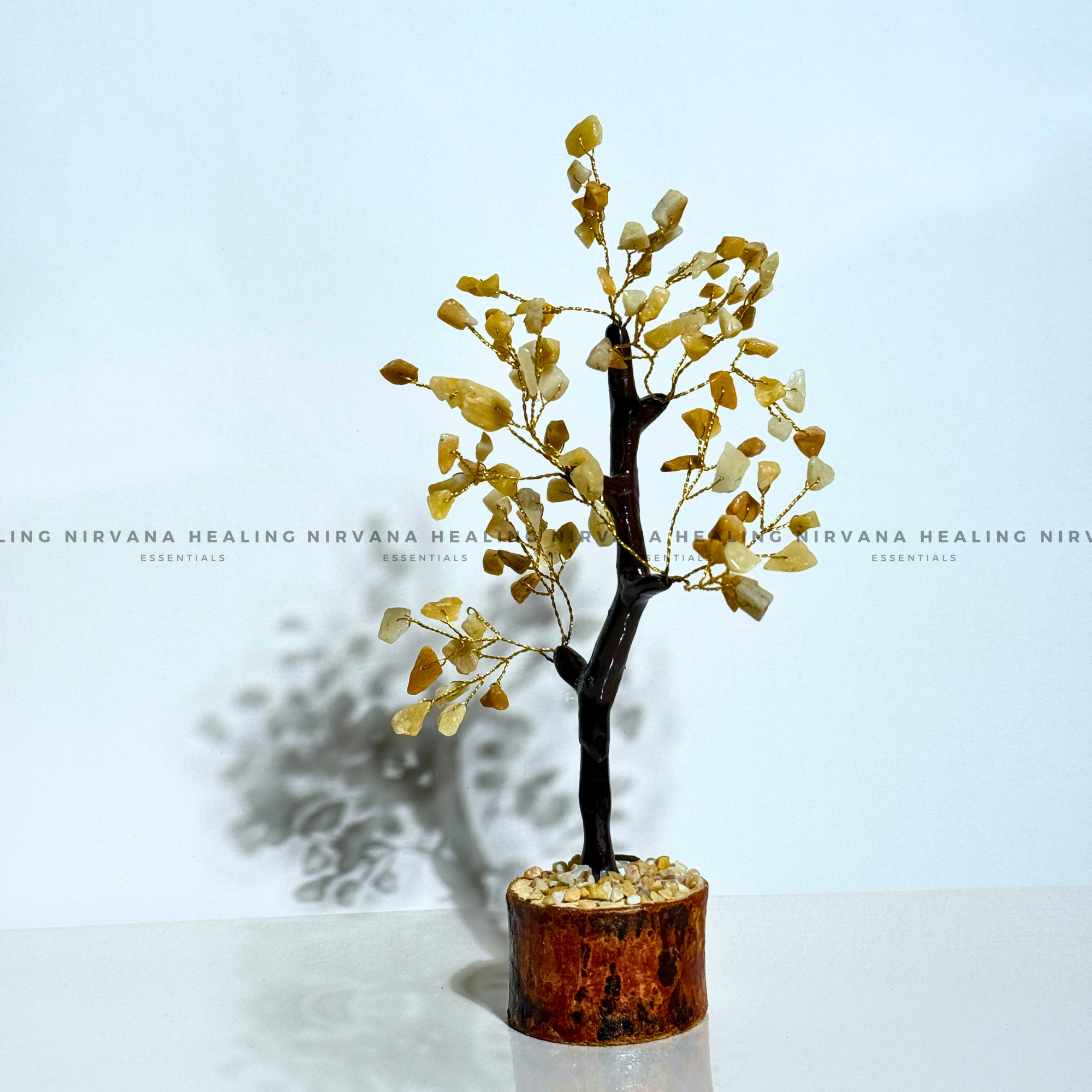 YELLOW AVENTURINE CRYSTAL TREE (SMALL) Approx 100 Beads (Joy, Leadership, Empowerment). - Image 5