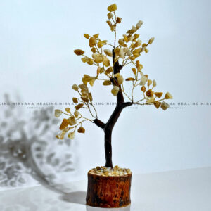 YELLOW AVENTURINE CRYSTAL TREE (SMALL) Approx 100 Beads (Joy, Leadership, Empowerment).