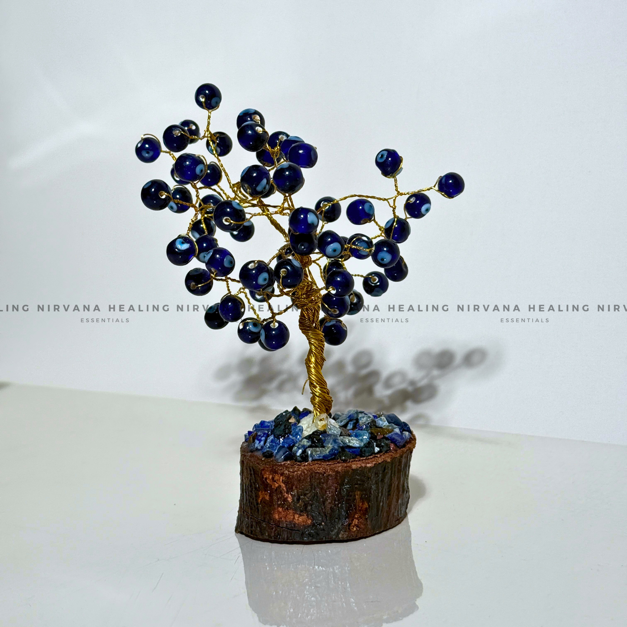 EVIL EYE CRYSTAL TREE Approx 200 Beads (Calm, Protection A Spiritual Balance)