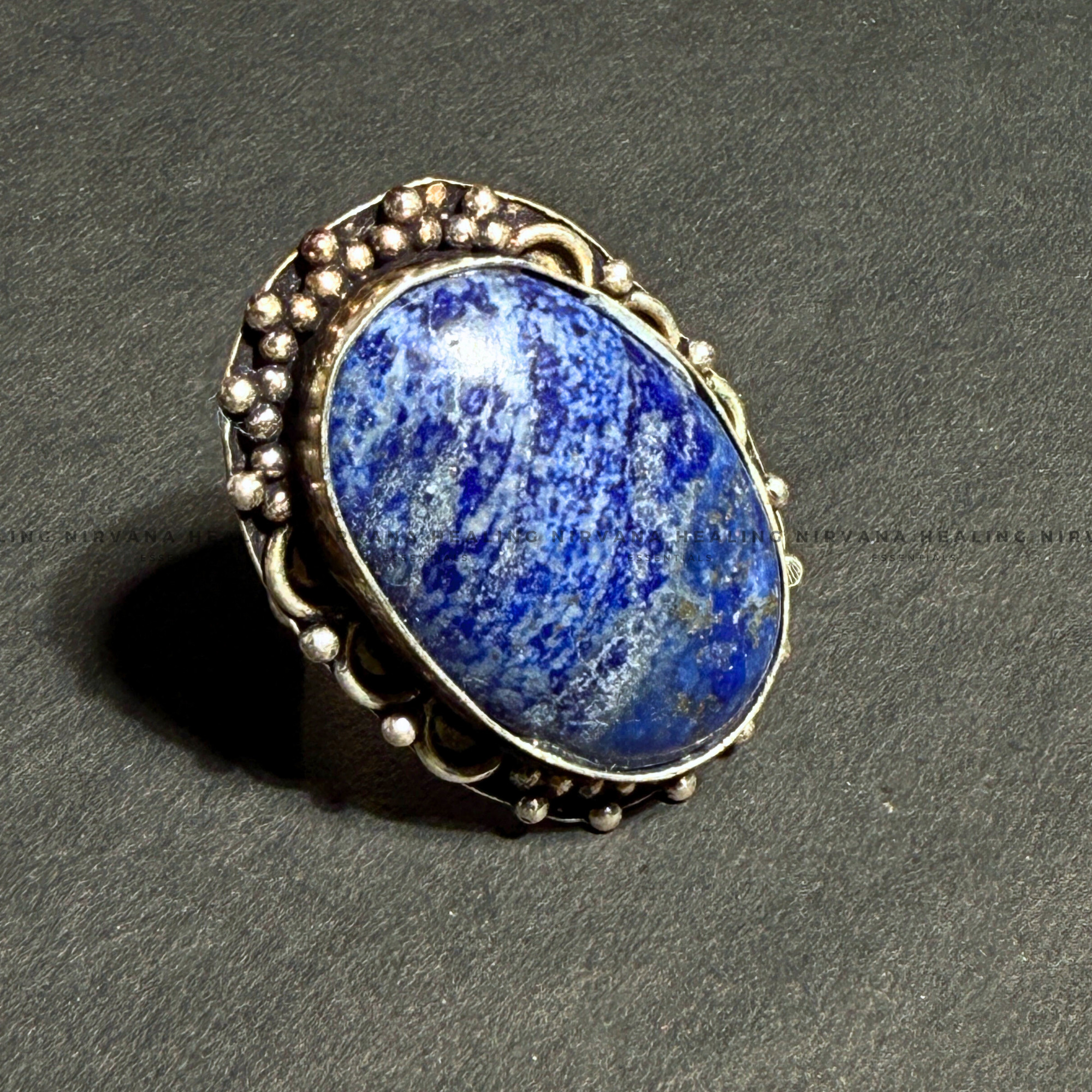 LAPIS JADE OVAL RING
(Communication, Truth, Ease Of Expression And Wisdom) - Image 3