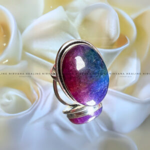 RAINBOW OVAL RING (Chakra Alignment, Positivity, Spiritual Growth And Luck)
