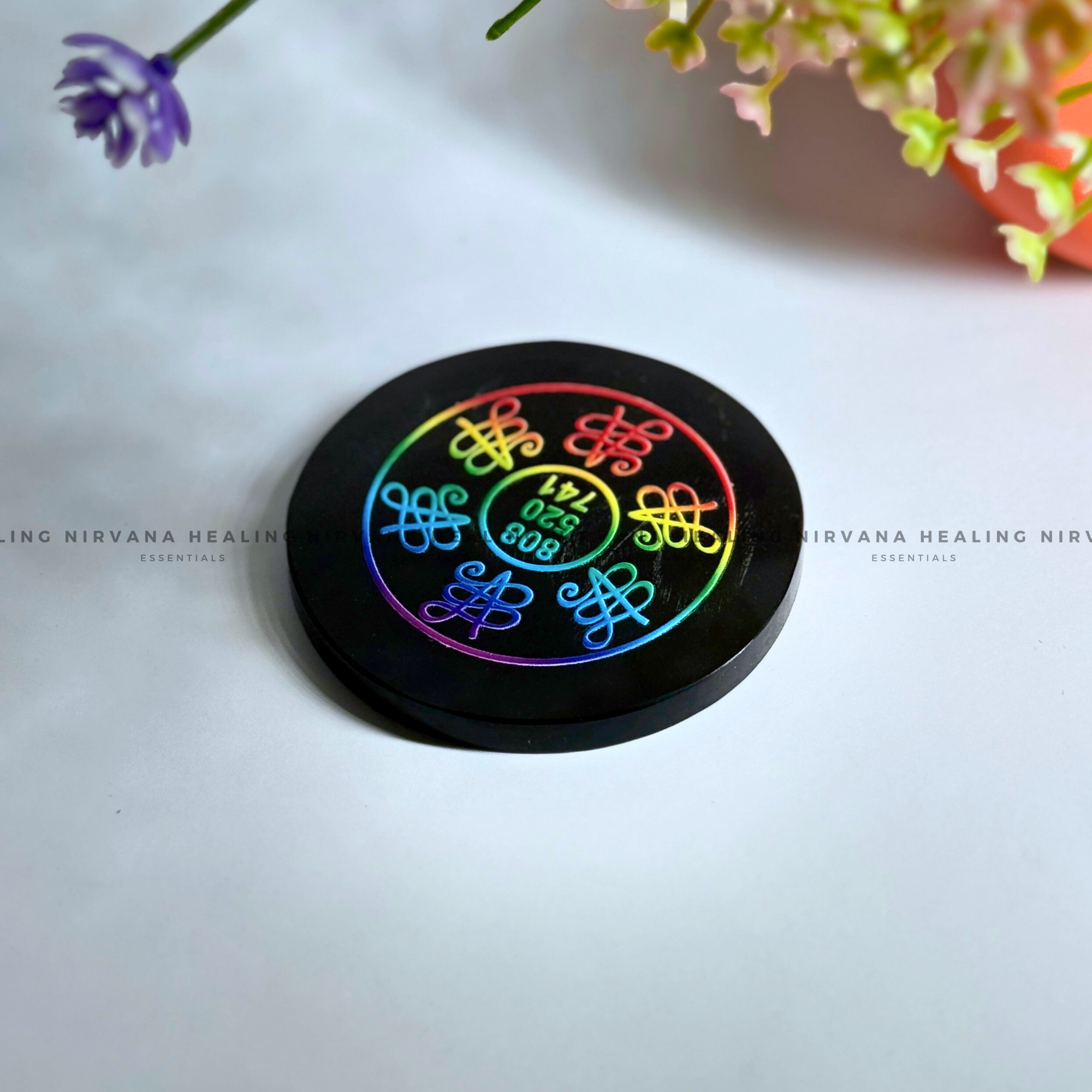 BLACK TOURMALINE ABUNDANCE CHARGING PLATE (Protection, Grounding, Shielding And Growth) - Image 4
