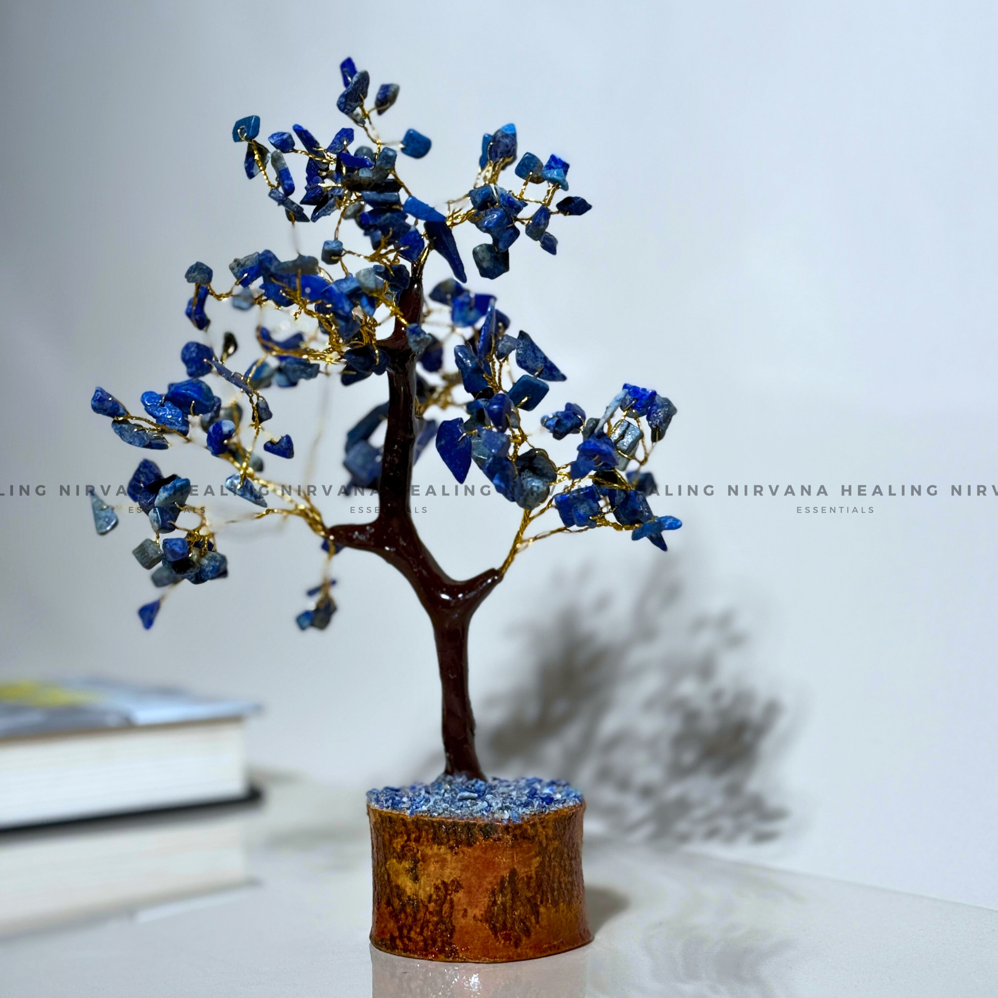 LAPIS LAZULI CRYSTAL TREE Approx 200 Beads (Communication, Truth, Ease Of Expression And Wisdom) - Image 2