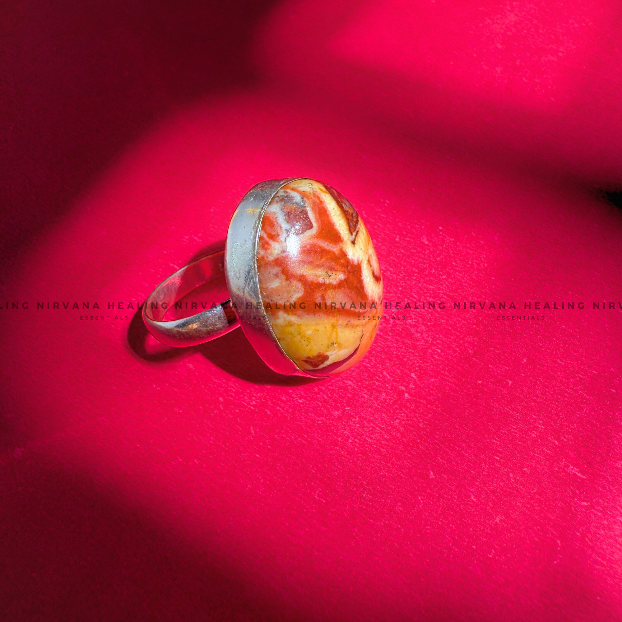 YELLOW PICASSO ROUND RING ( Creativity, Grounding, Transformation And Expression) - Image 5