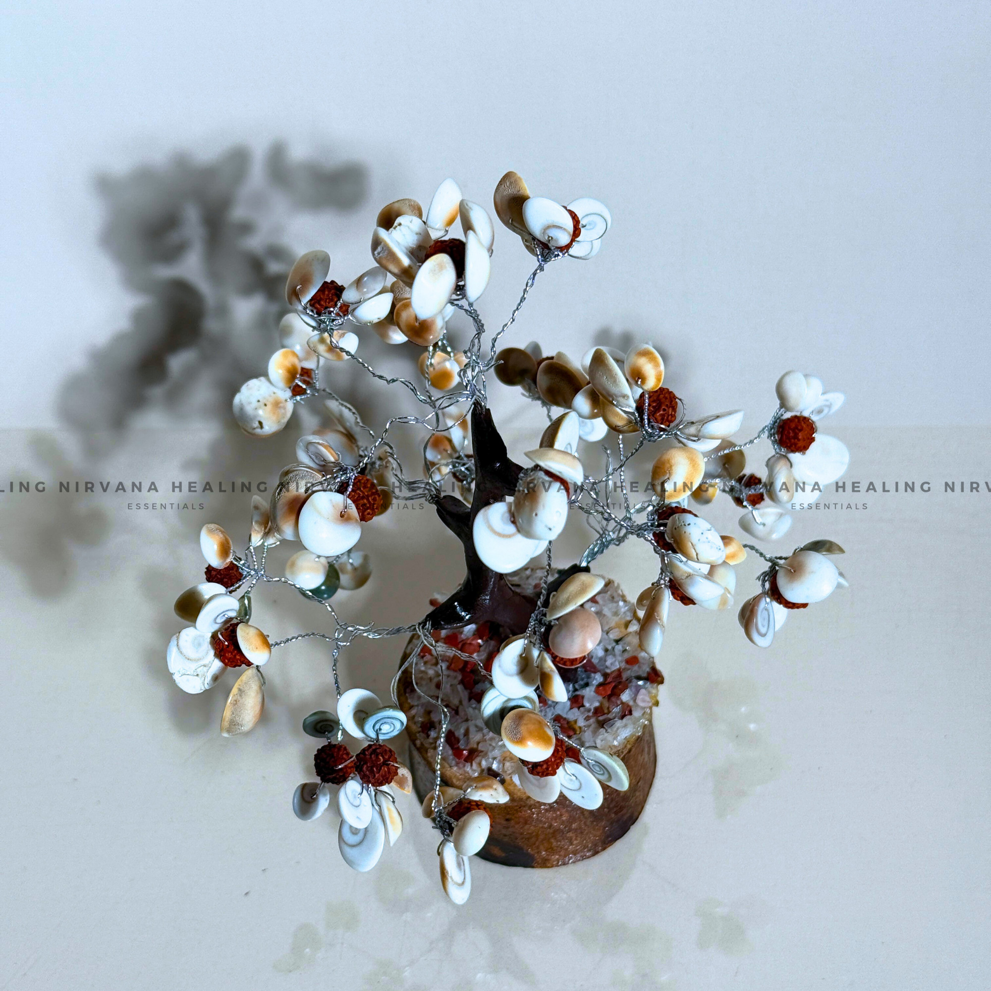 GOMTI WITH RUDRAKSH CRYSTAL TREE Approx 200 Beads (Divine Blessings, Protection & Prosperity) - Image 2