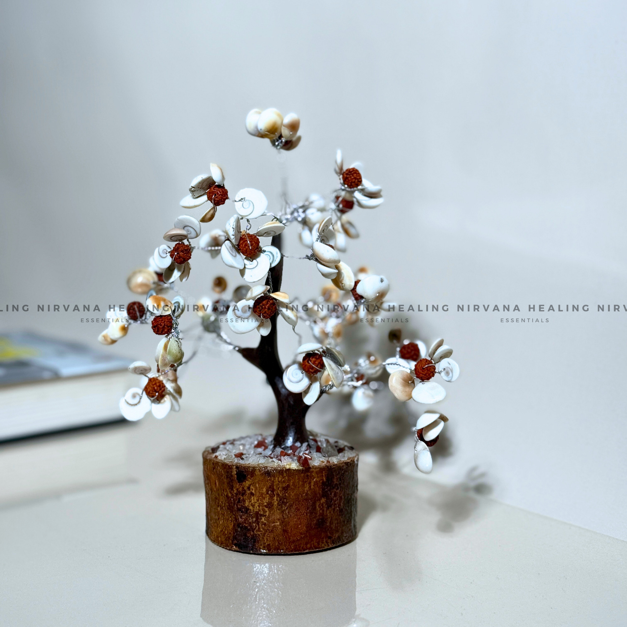 GOMTI WITH RUDRAKSH CRYSTAL TREE Approx 200 Beads (Divine Blessings, Protection & Prosperity) - Image 3