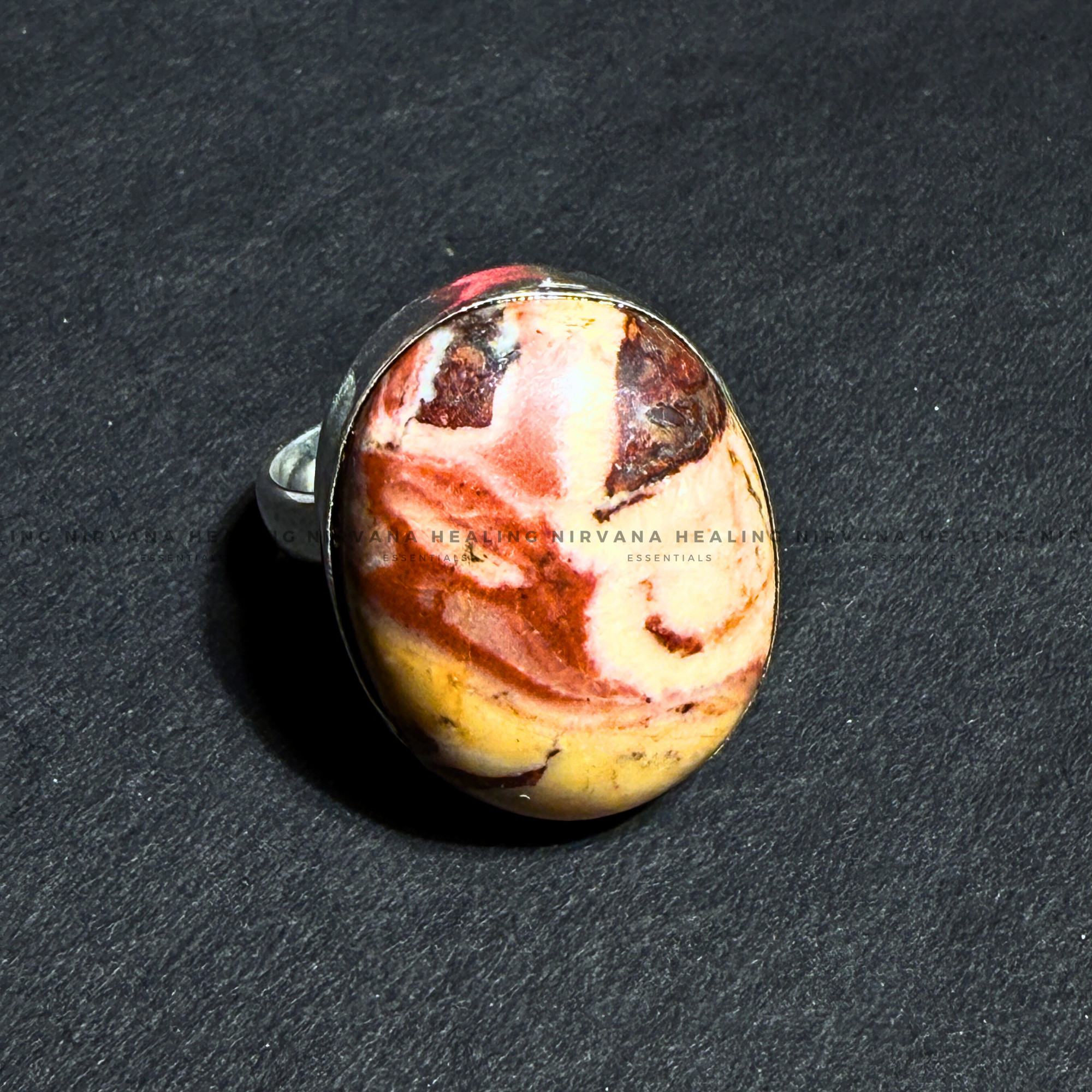 YELLOW PICASSO ROUND RING ( Creativity, Grounding, Transformation And Expression) - Image 4