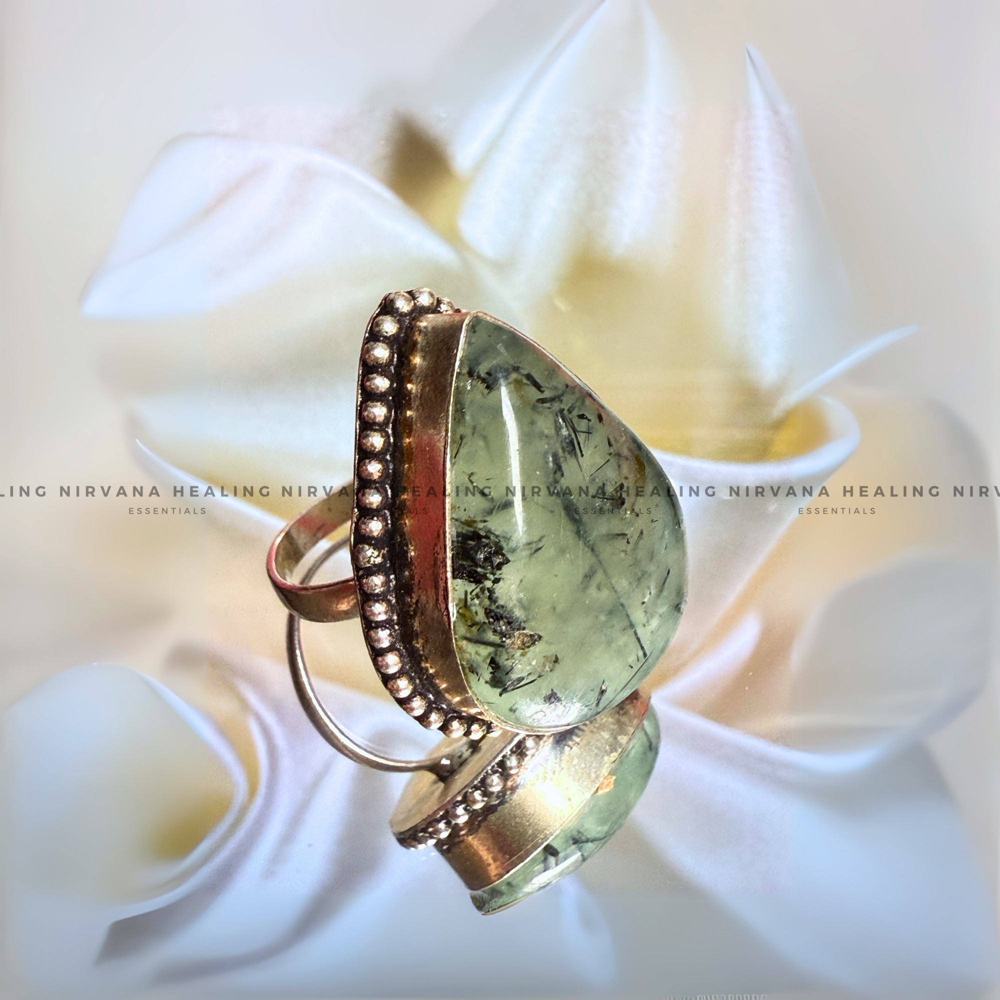 LEBROLITE DIAMOND SHAPED RING (Stone of Magic, Protection And Transformation)