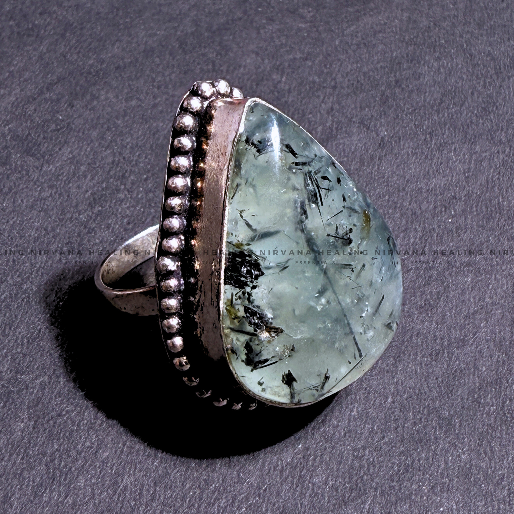 LEBROLITE DIAMOND SHAPED RING (Stone of Magic, Protection And Transformation) - Image 2