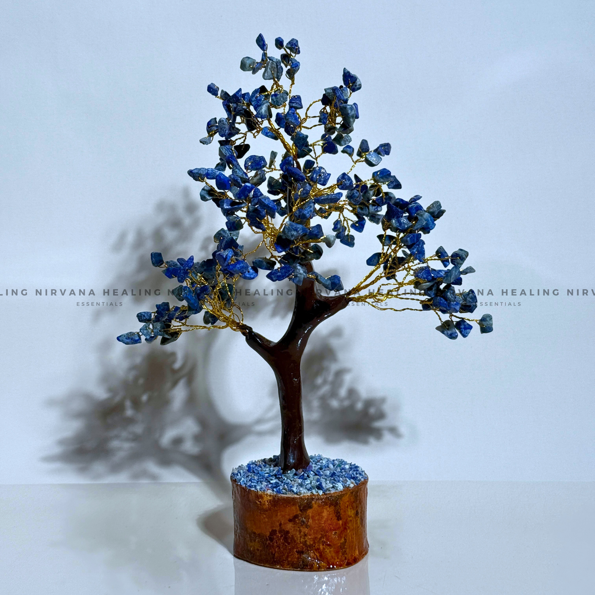 LAPIS LAZULI CRYSTAL TREE (BIG) Approx 300 Beads  (Communication, Truth, Ease Of Expression And Wisdom)