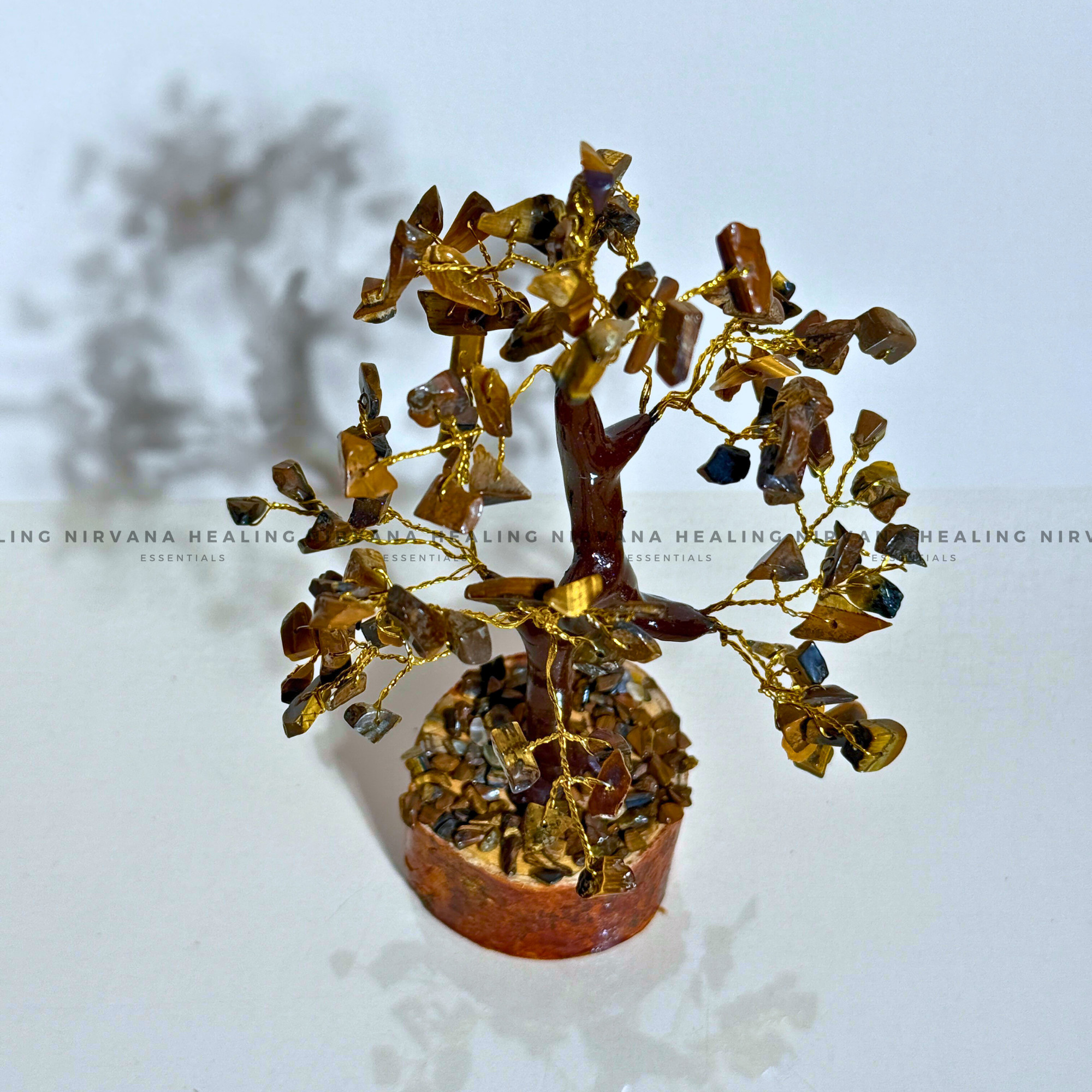 TIGER EYE CRYSTAL TREE Approx 100 Beads
(Bold, Courage, Willpower And Strength). - Image 3