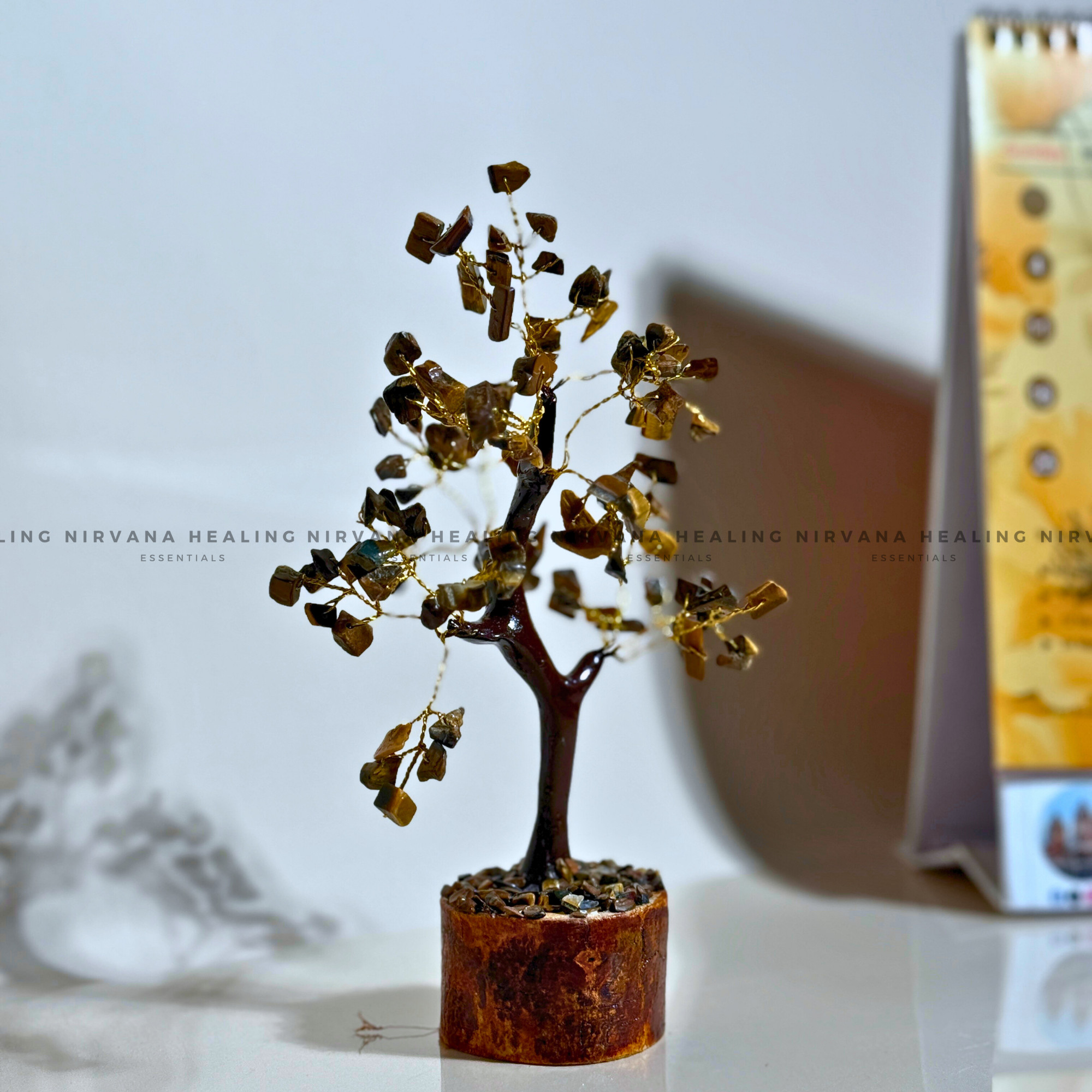TIGER EYE CRYSTAL TREE Approx 100 Beads
(Bold, Courage, Willpower And Strength). - Image 5