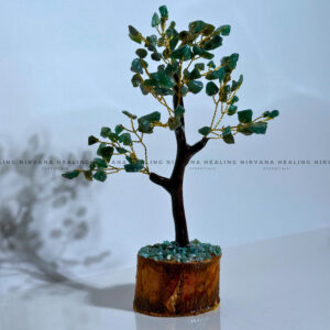 GREEN JADE CRYSTAL TREE Approx 100 Beads  (SMALL) (Luck, Harmony, Peace And Abundance)