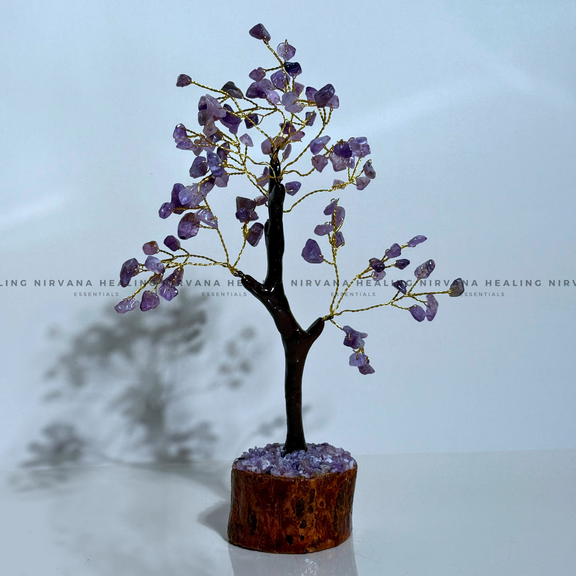 AMETHYST CRYSTAL TREE Approx 100 Beads (Meditation, Stress Reduction, Intuition and Manifestation)