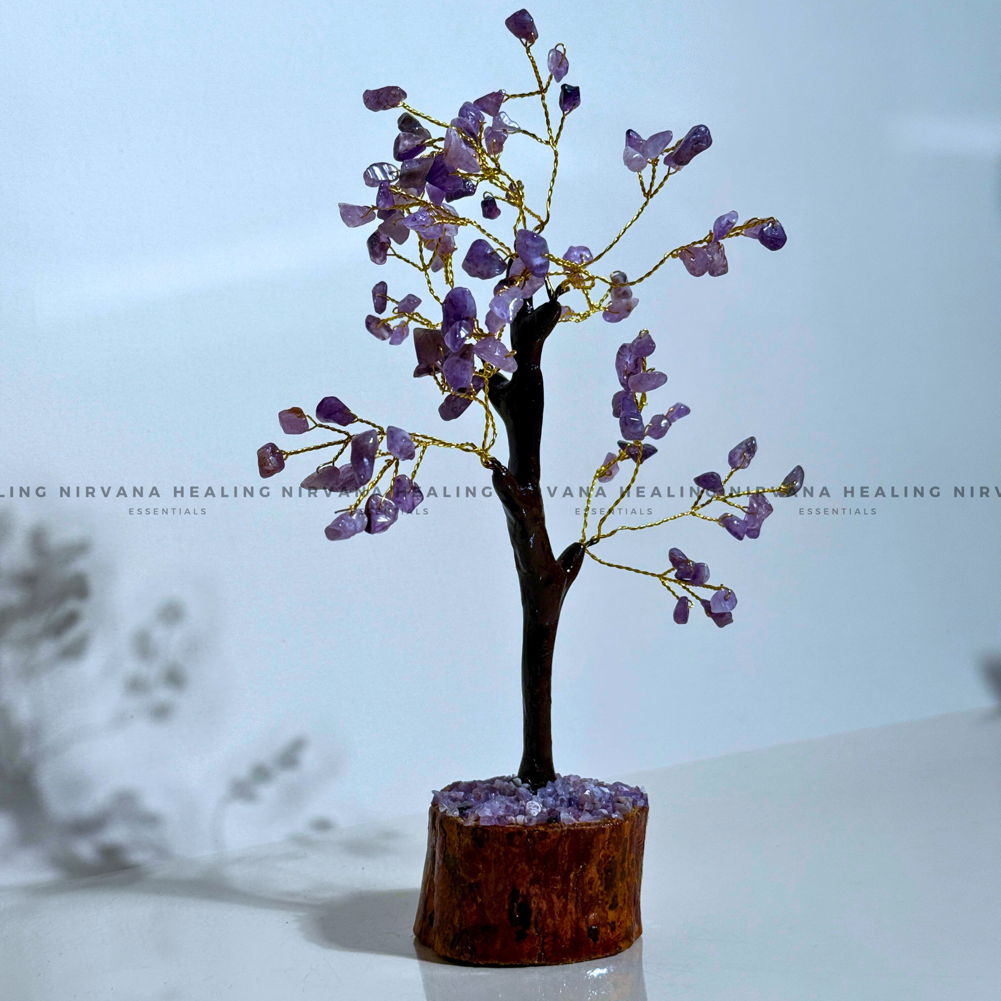 AMETHYST CRYSTAL TREE Approx 100 Beads (Meditation, Stress Reduction, Intuition and Manifestation) - Image 3