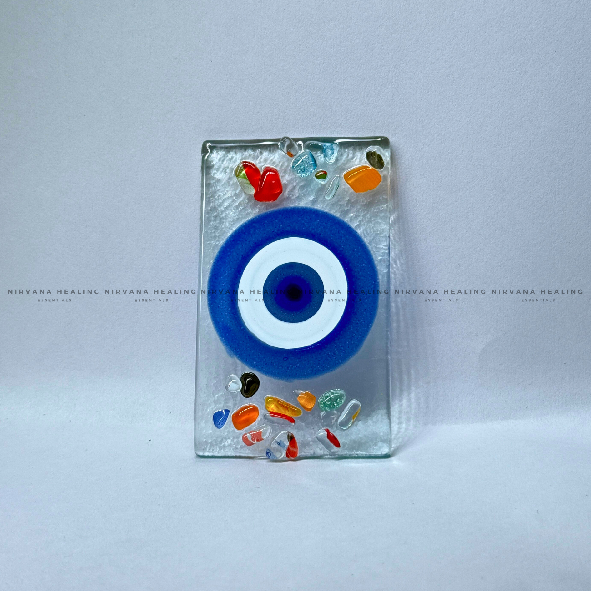 SELENITE EVIL EYE CHARGING PLATE
(Aura Cleansing ,Charging, Cleansing And Purification). - Image 3