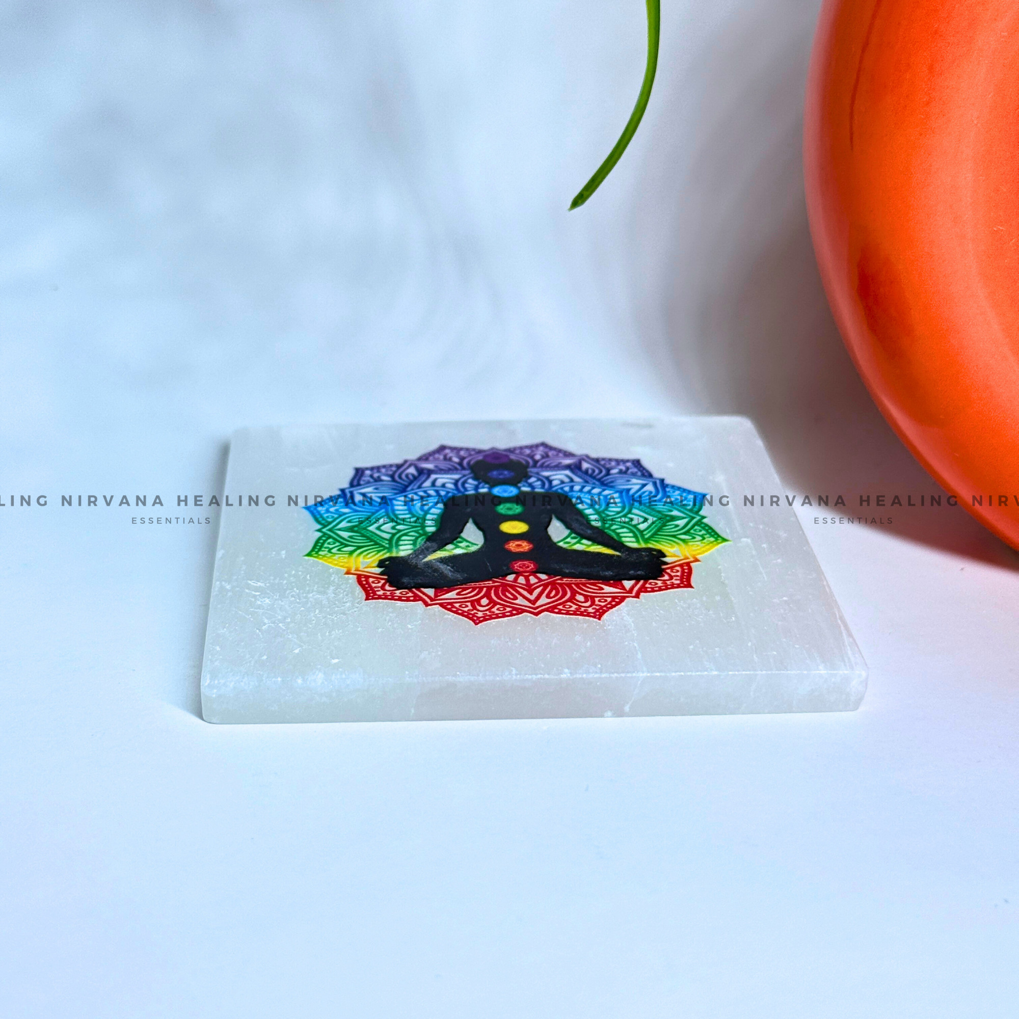 SELENITE MEDITATION AND CHAKRAS CHARGING PLATE
(Aura Cleansing ,Charging, Cleansing And Purification). - Image 3