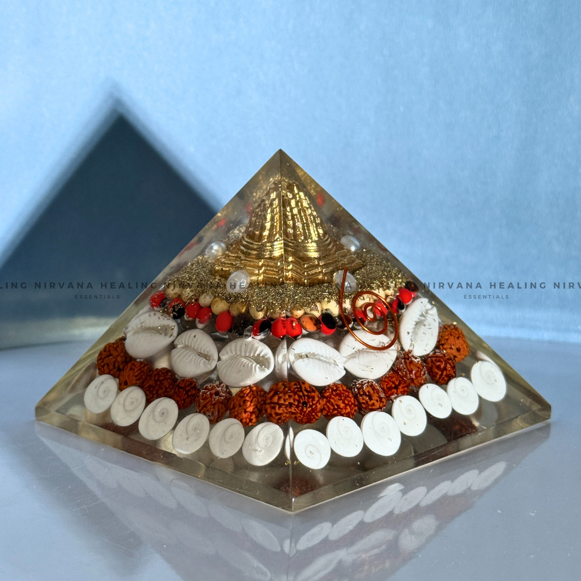 SHREE YANTRA RUDRAKSH PYRAMID (Divine Prosperity & Spiritual Protection) - Image 3