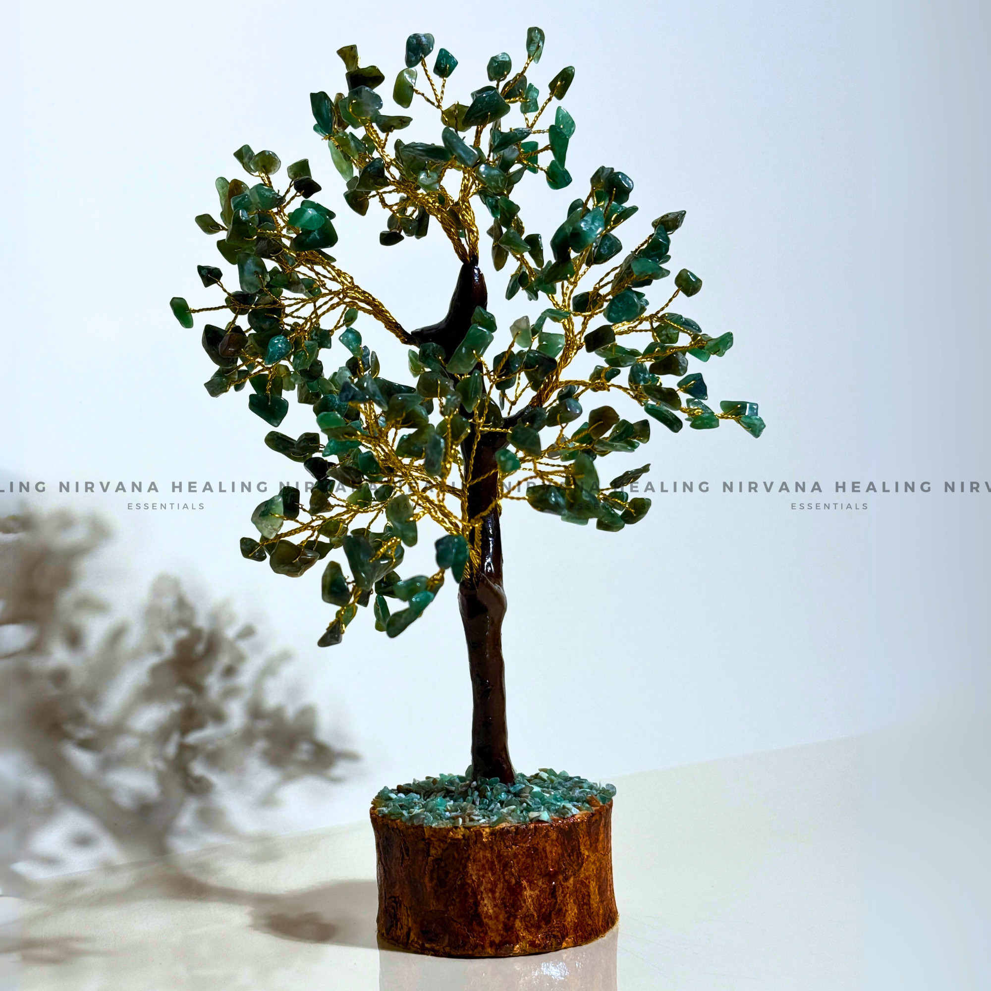 GREEN JADE CRYSTAL TREE (BIG) Approx 300 Beads (Luck, Harmony, Peace And Abundance) - Image 3