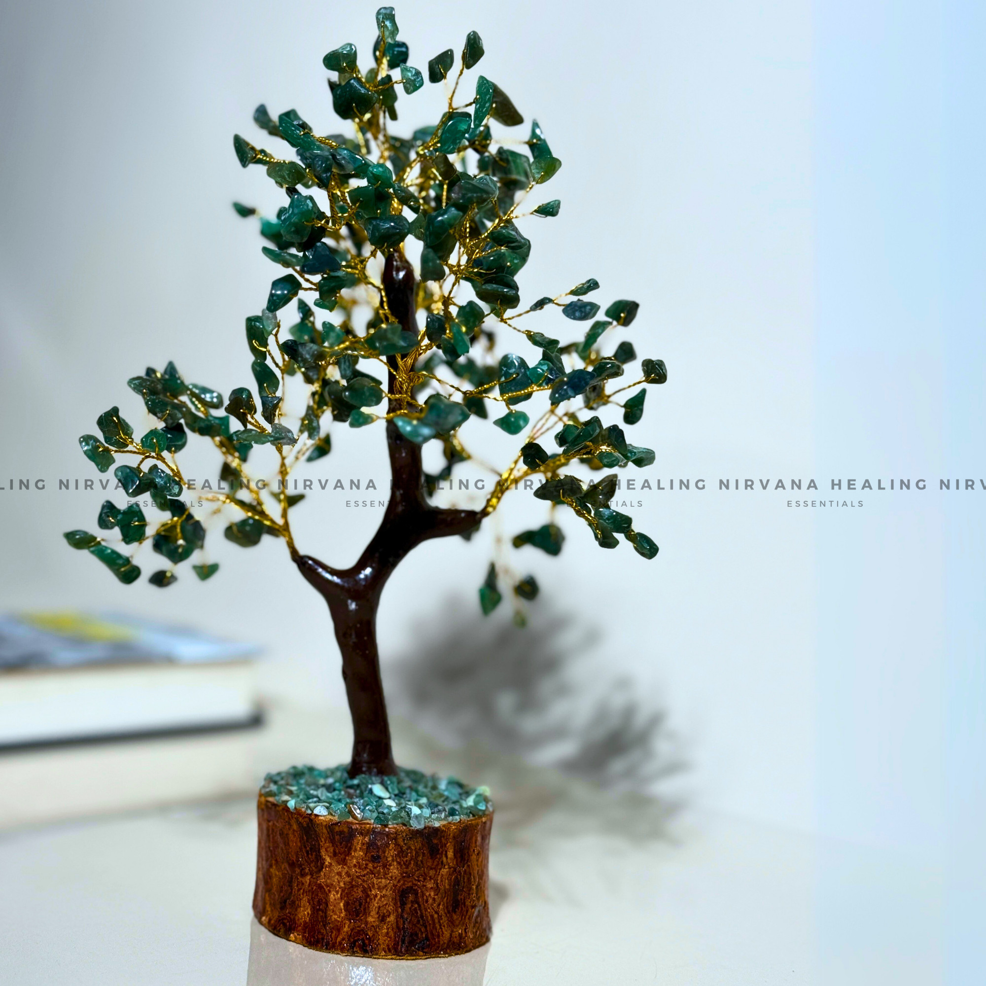 GREEN JADE CRYSTAL TREE (BIG) Approx 300 Beads (Luck, Harmony, Peace And Abundance) - Image 4