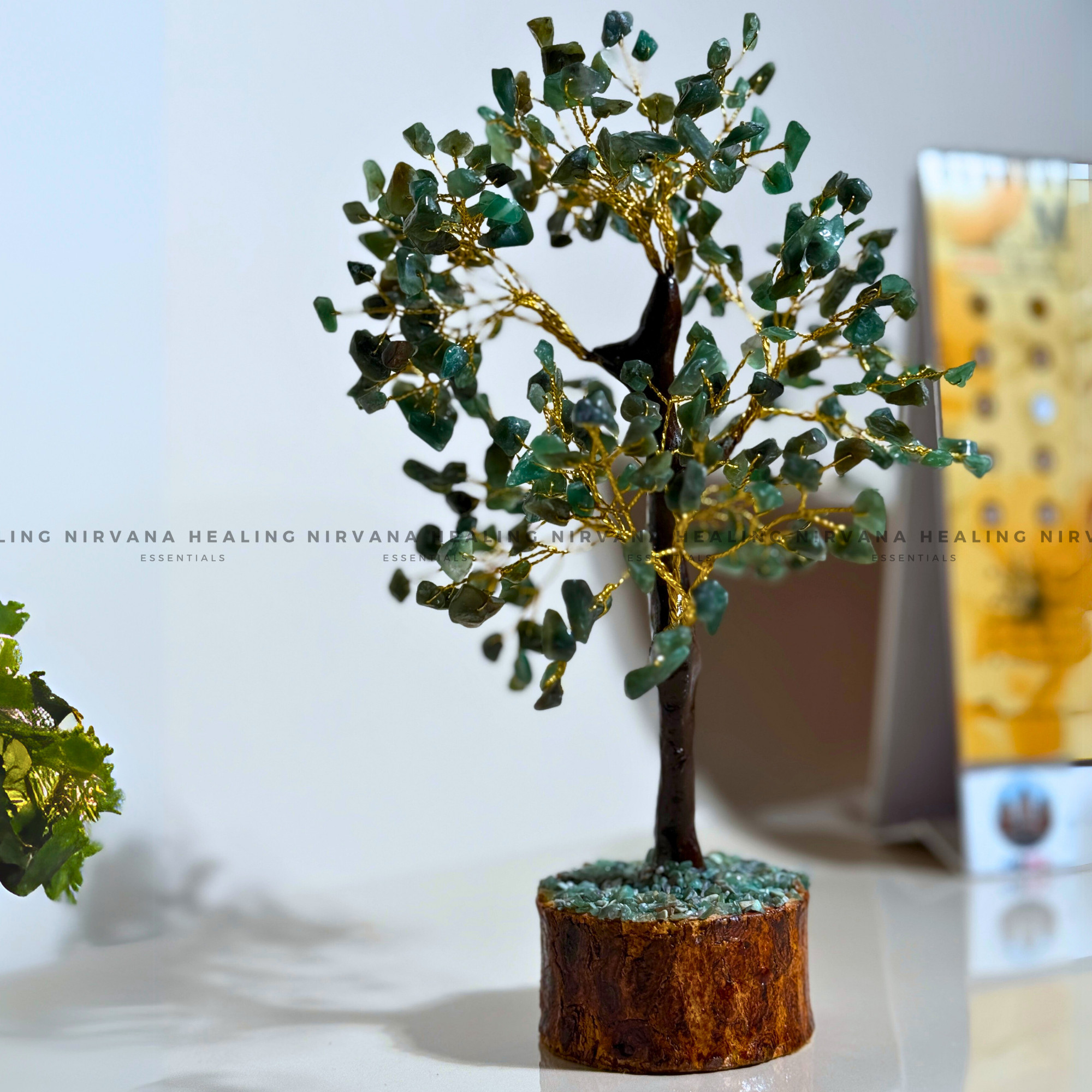 GREEN JADE CRYSTAL TREE (BIG) Approx 300 Beads (Luck, Harmony, Peace And Abundance) - Image 5