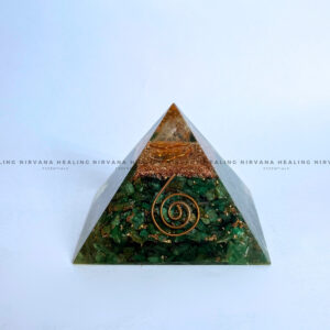 GREEN AVENTURINE PYRAMID (Luck, Money, Abundance, Career And Growth). 
