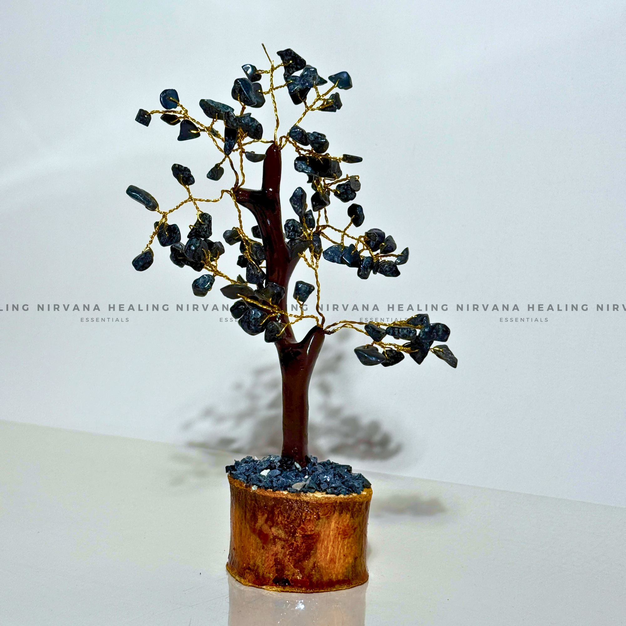 LAPIS LAZULI JADE CRYSTAL TREE Approx 100 Beads (SMALL) (Communication, Truth, Ease Of Expression And Wisdom) - Image 2