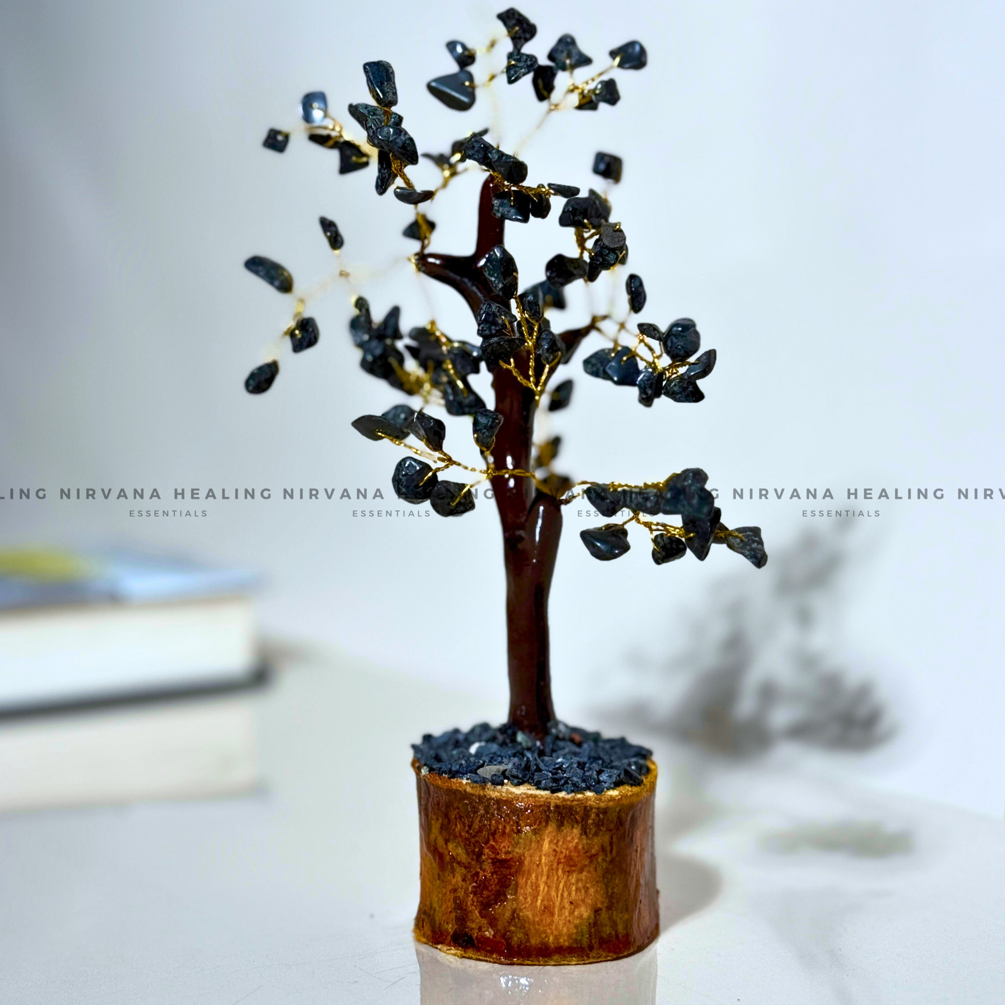 LAPIS LAZULI JADE CRYSTAL TREE Approx 100 Beads (SMALL) (Communication, Truth, Ease Of Expression And Wisdom) - Image 4