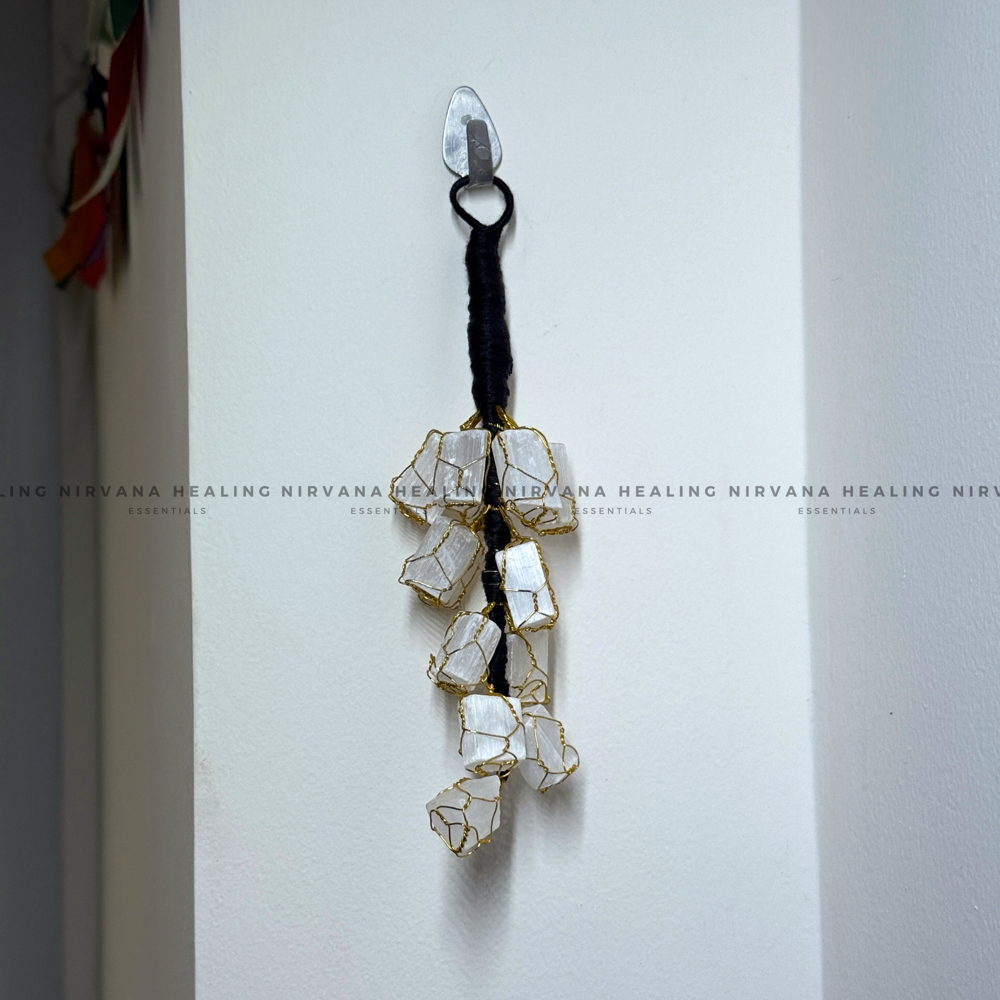 SELENITE ROUGH CHUNKS DOOR HANGING (Aura Cleansing ,Charging, Cleansing And Purification). - Image 4