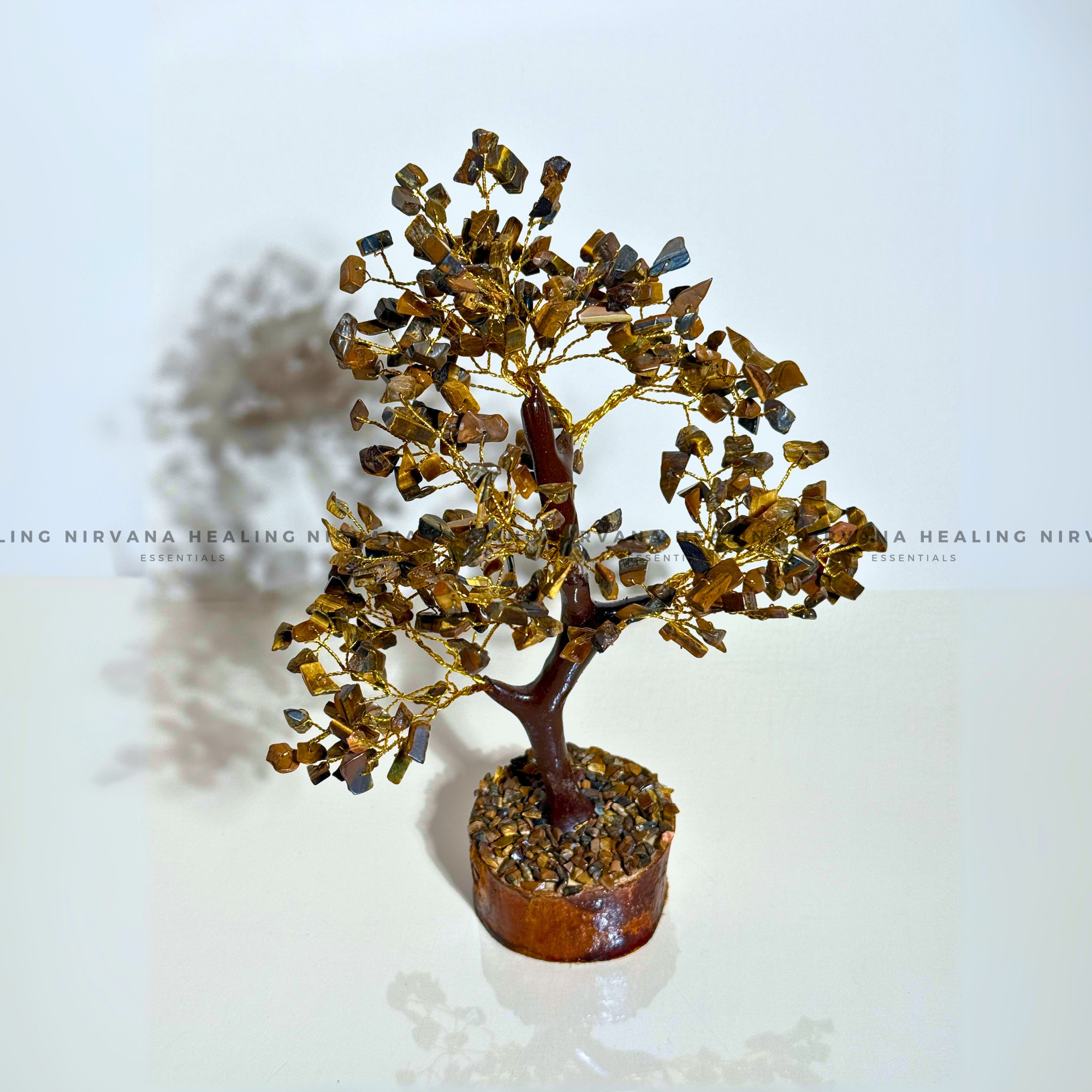 TIGER EYE CRYSTAL TREE (BIG) Approx 300 Beads (Bold, Courage, Willpower And Strength). - Image 2