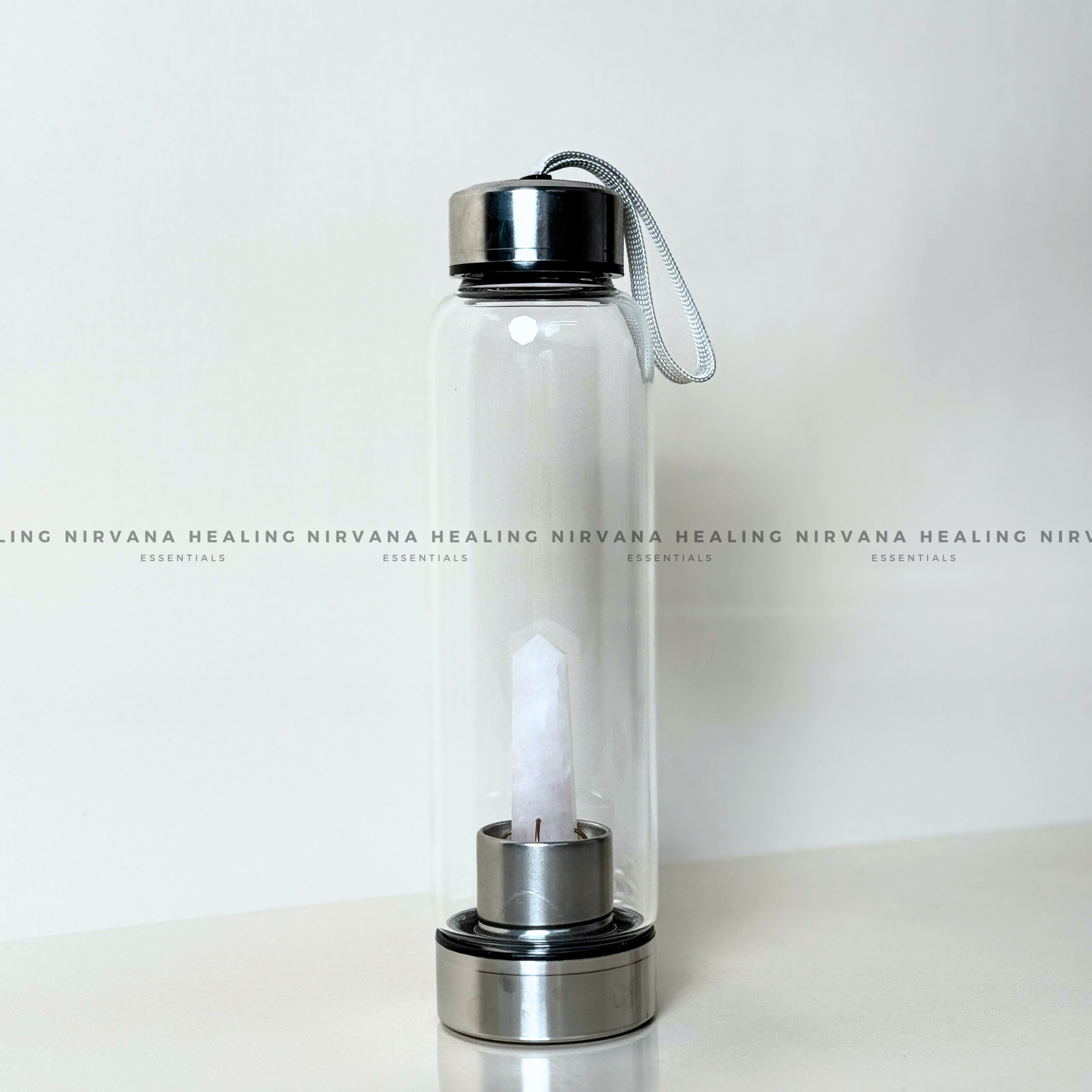 ROSE QUARTZ INFUSED CRYSTAL ELIXIR BOTTLE (Love, Romance, Relationship, Emotion And Balance) - Image 6