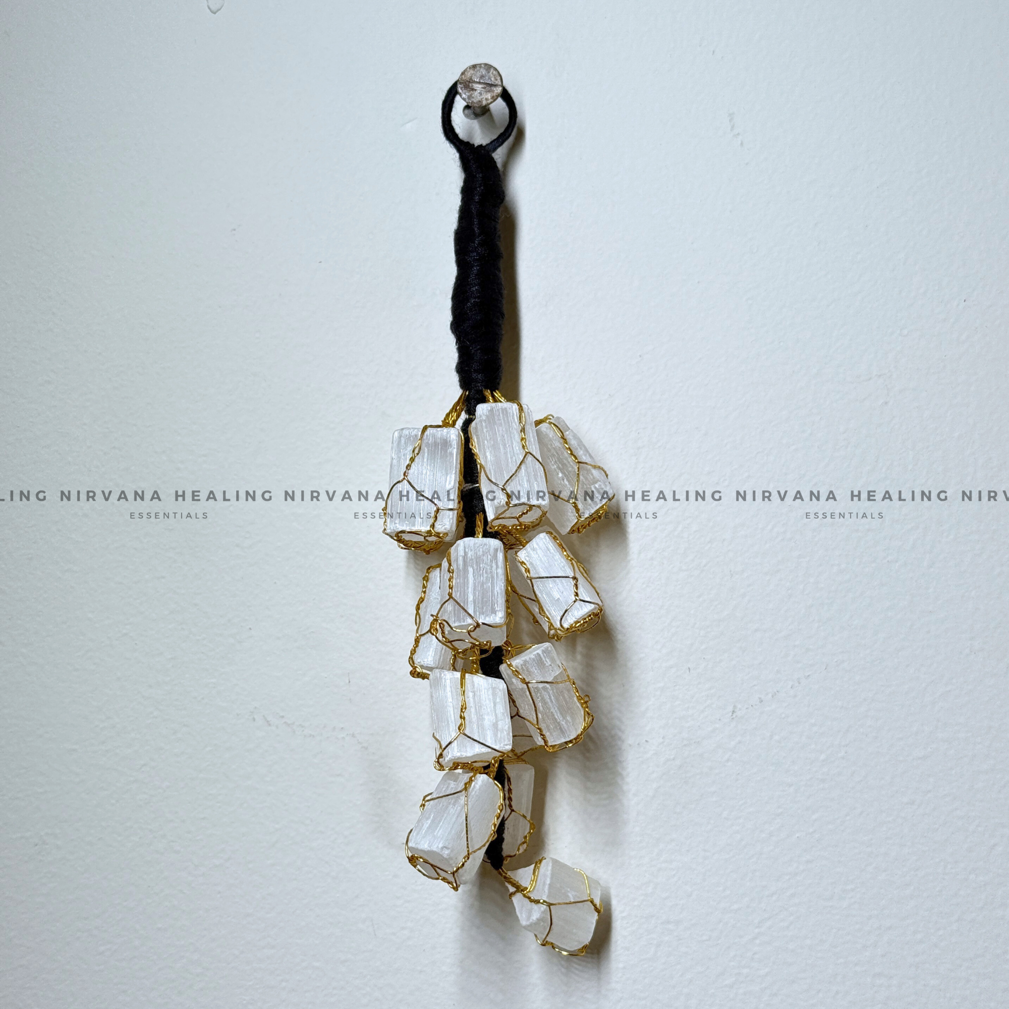 SELENITE ROUGH CHUNKS DOOR HANGING (Aura Cleansing ,Charging, Cleansing And Purification). - Image 6