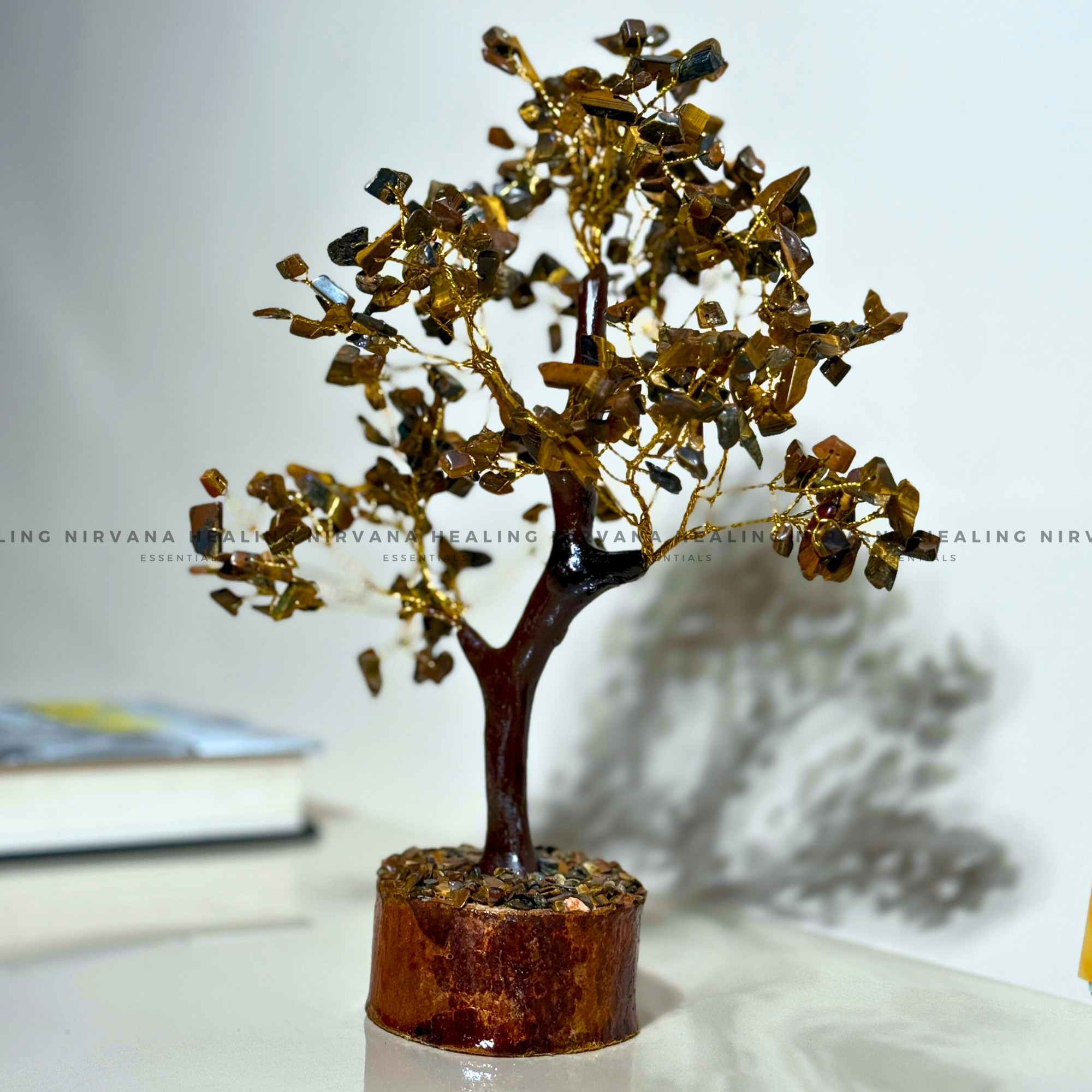 TIGER EYE CRYSTAL TREE (BIG) Approx 300 Beads (Bold, Courage, Willpower And Strength). - Image 3