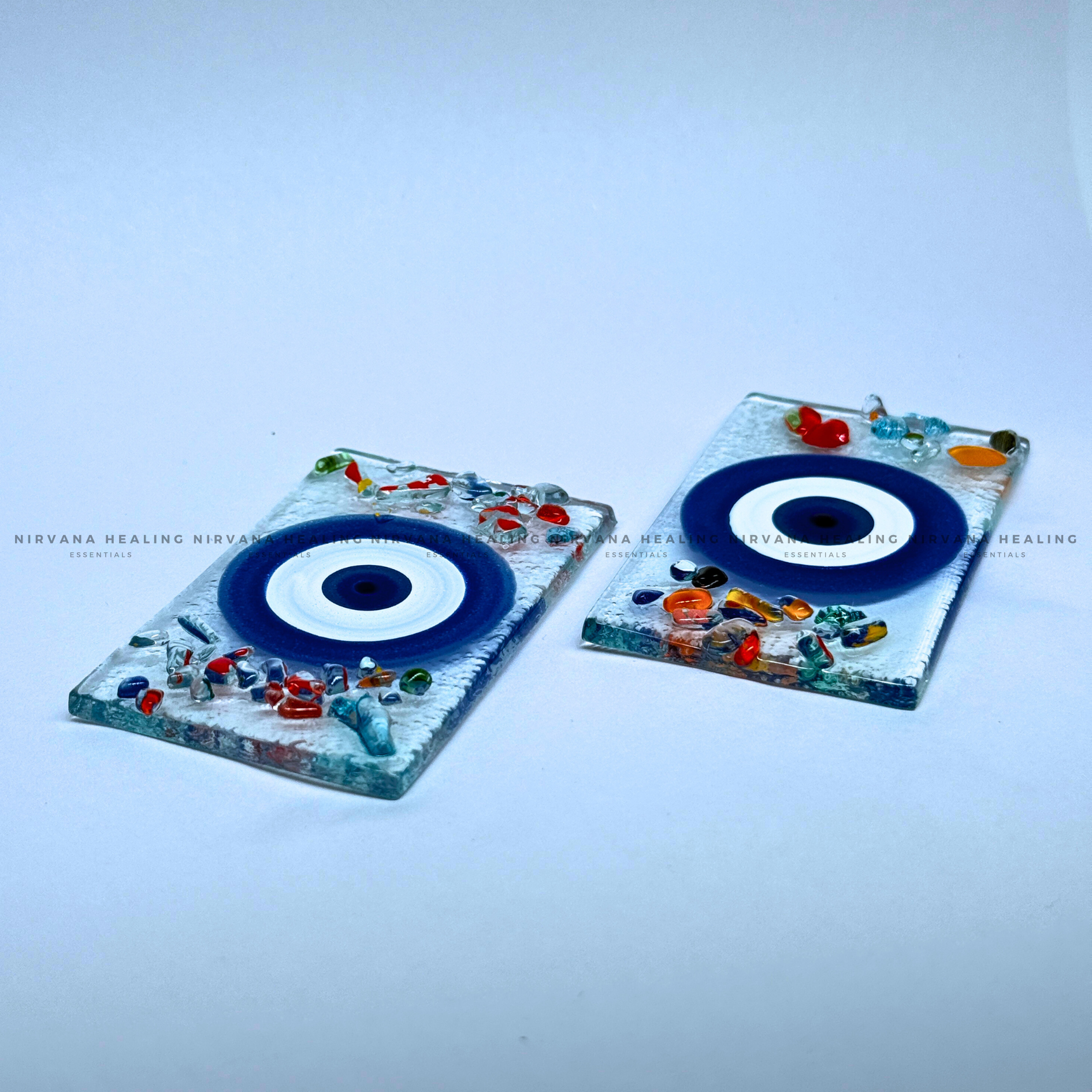 SELENITE EVIL EYE CHARGING PLATE
(Aura Cleansing ,Charging, Cleansing And Purification). - Image 8