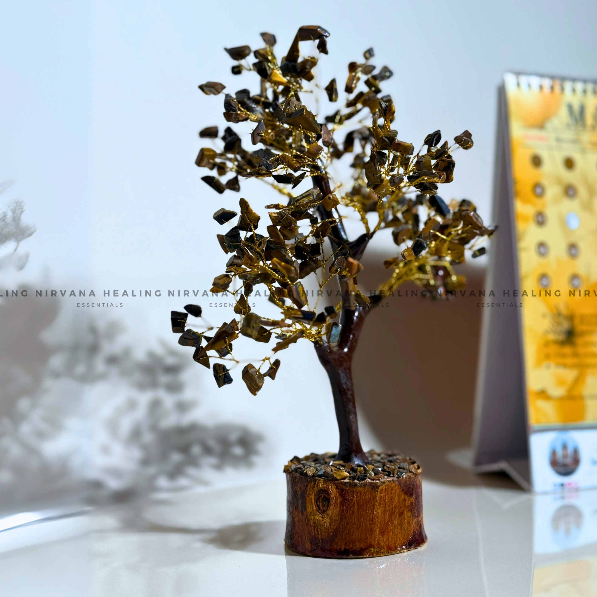 TIGER EYE CRYSTAL TREE (BIG) Approx 300 Beads (Bold, Courage, Willpower And Strength). - Image 5