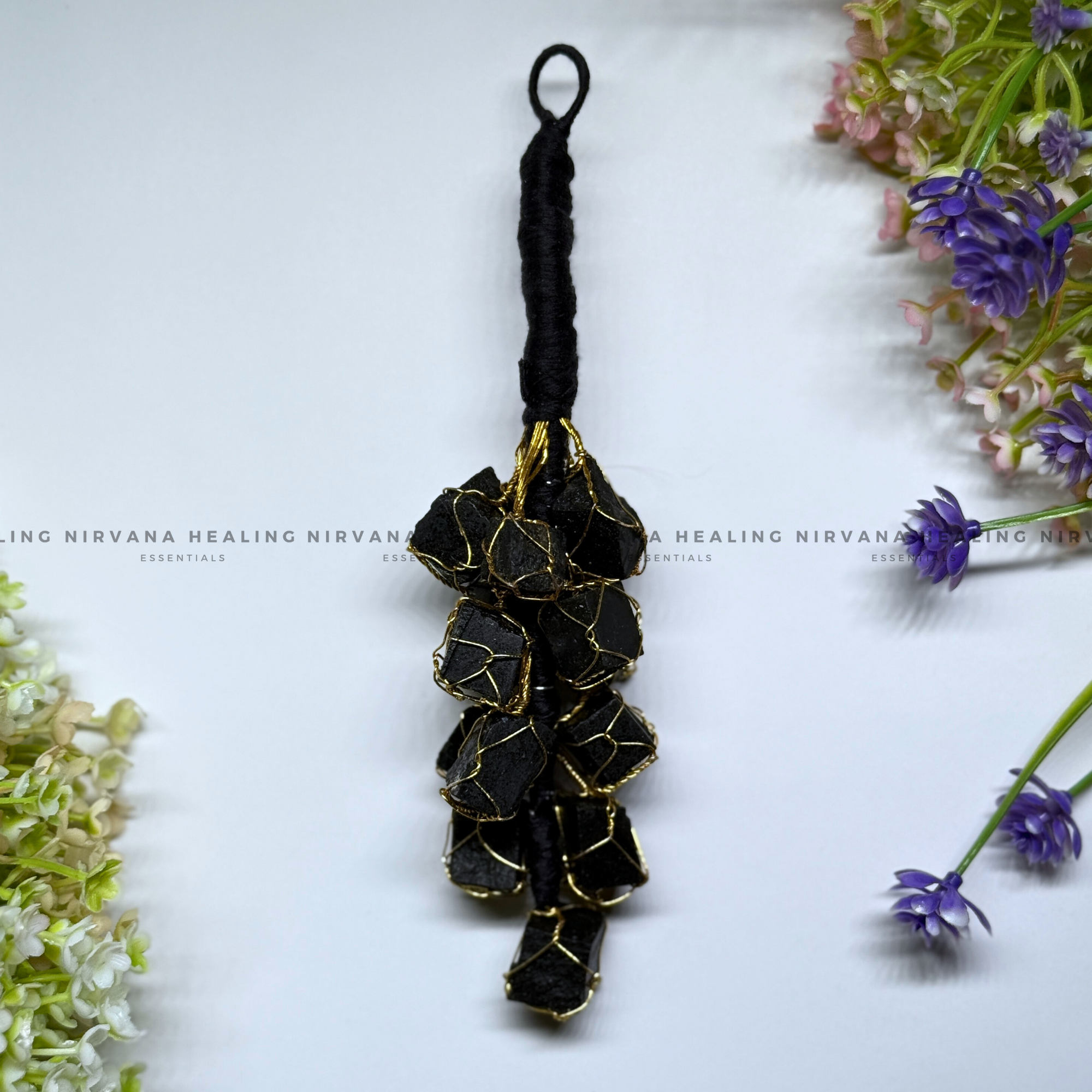 BLACK TOURMALINE HANGING (Protection, Grounding, Shielding And Growth)
