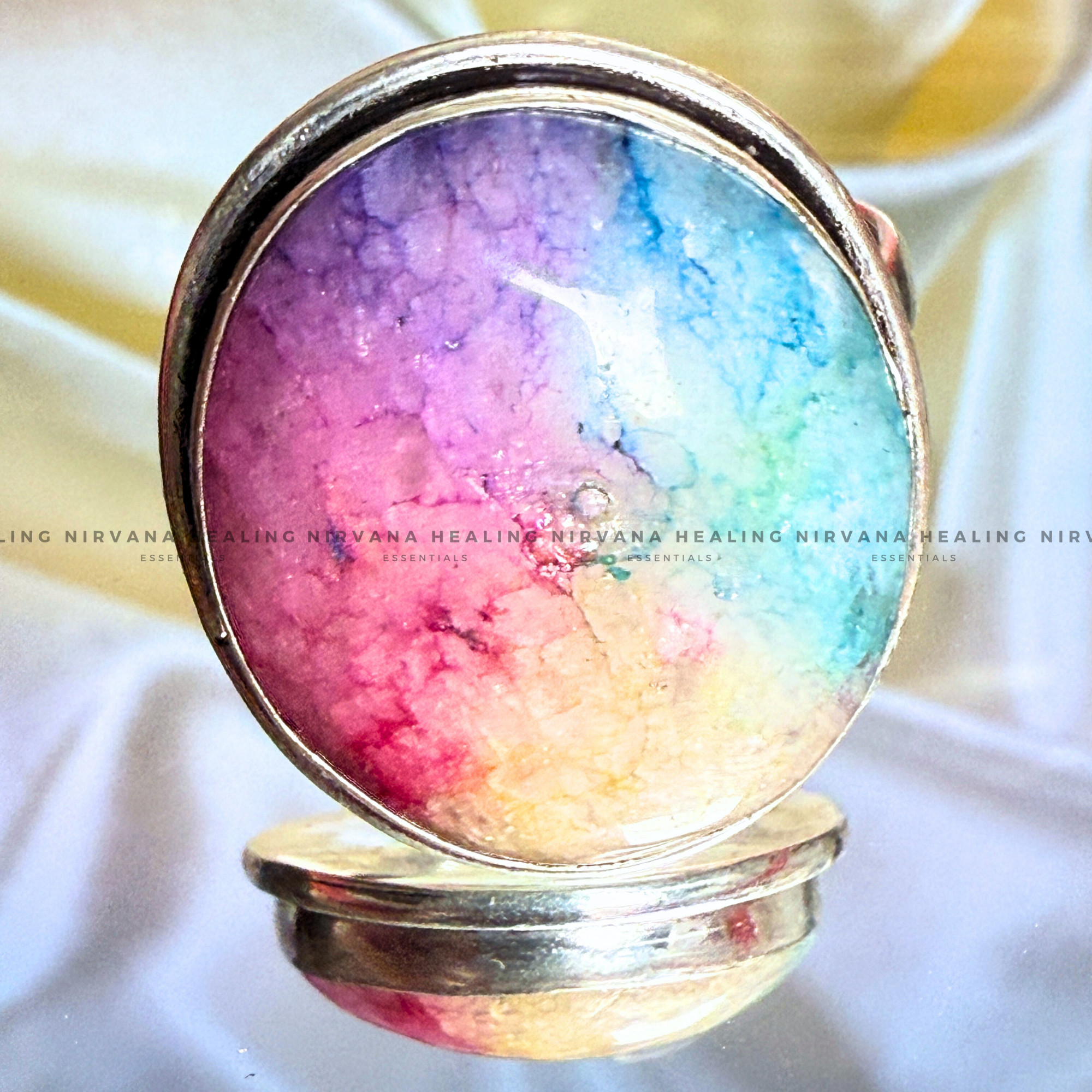 RAINBOW ROUND RING (Chakra Alignment, Positivity, Spiritual Growth And Luck) - Image 4