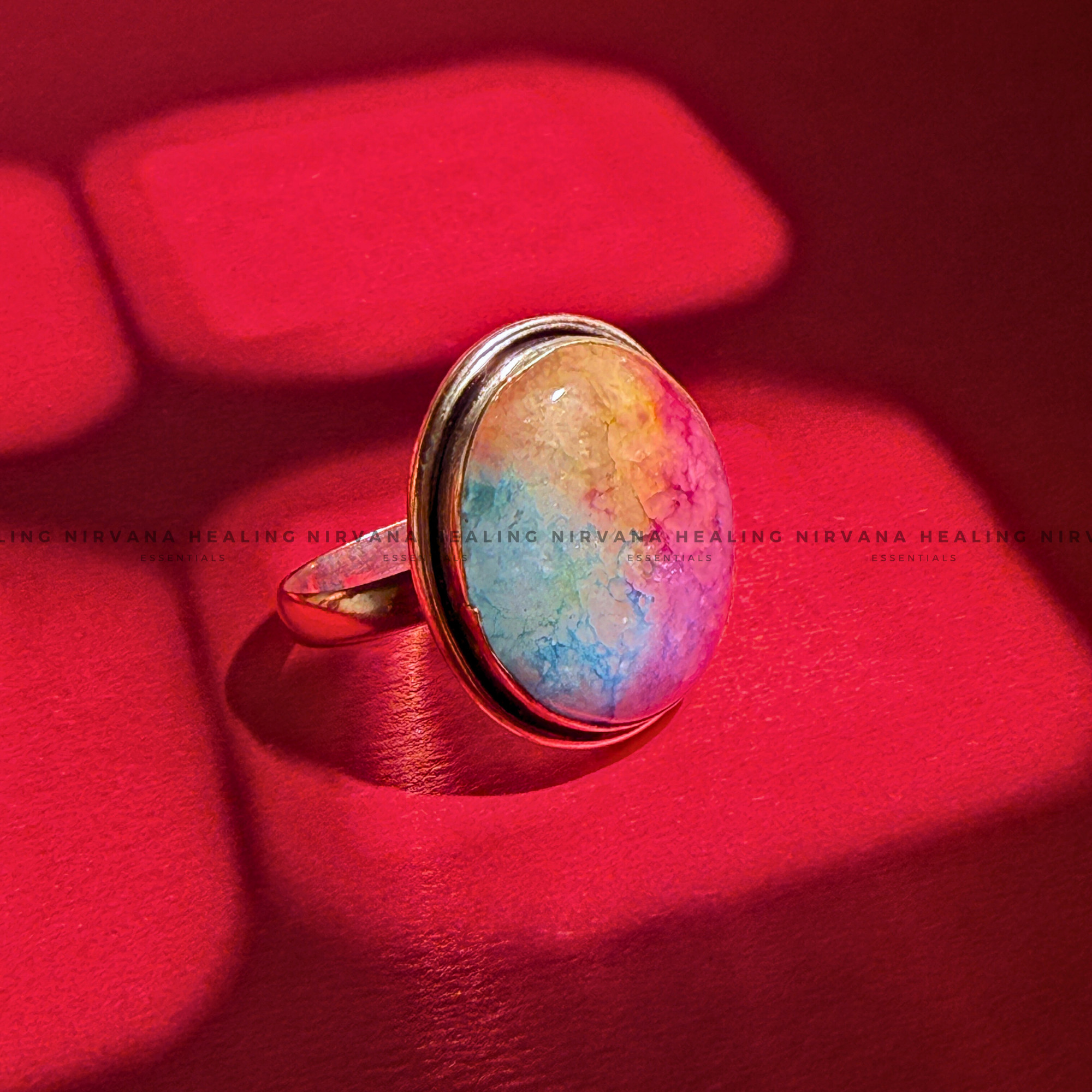 RAINBOW ROUND RING (Chakra Alignment, Positivity, Spiritual Growth And Luck) - Image 2