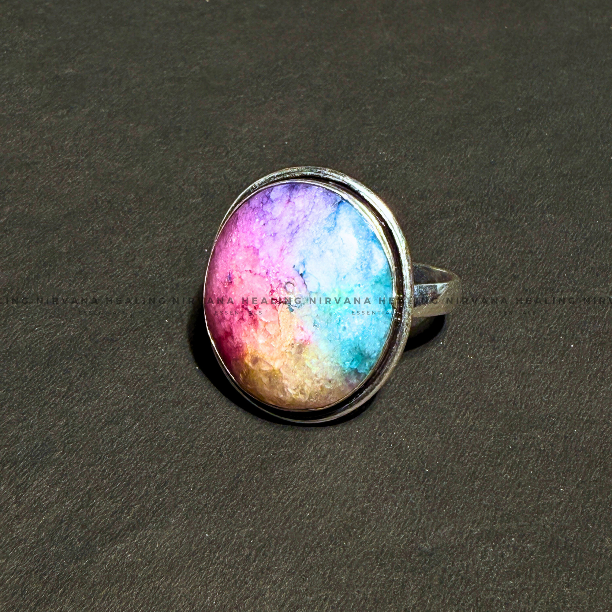 RAINBOW ROUND RING (Chakra Alignment, Positivity, Spiritual Growth And Luck) - Image 3