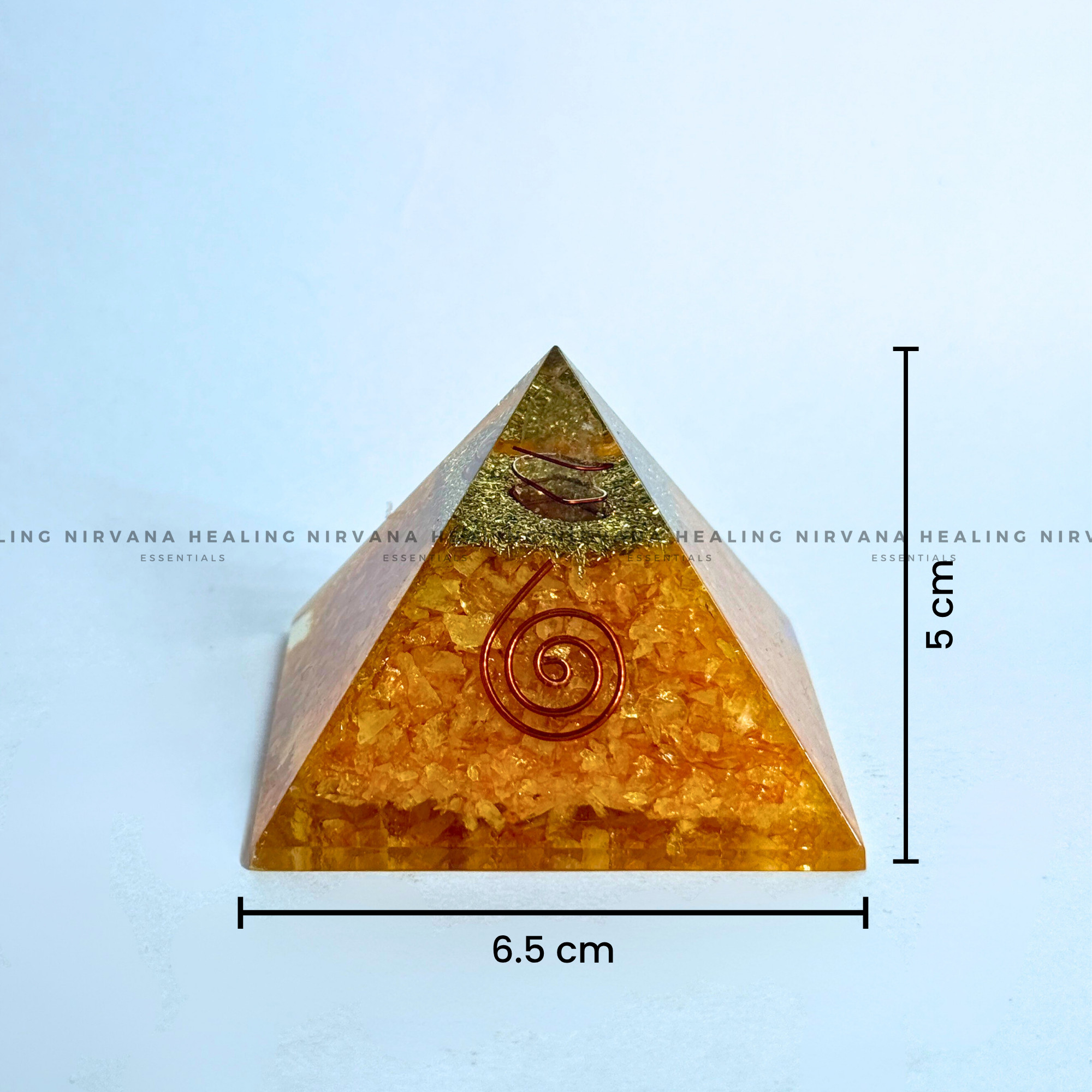 YELLOW AVENTURINE PYRAMID (Joy, Leadership, Empowerment) - Image 3