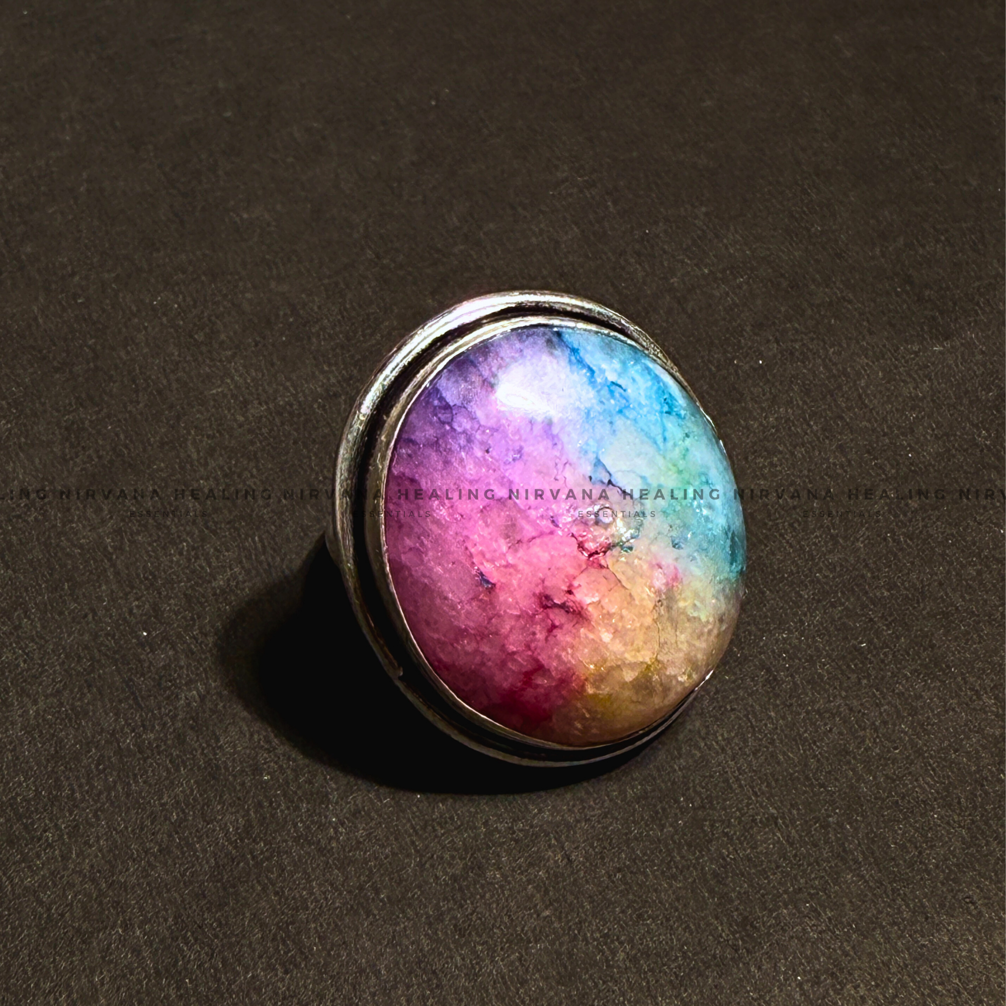 RAINBOW ROUND RING (Chakra Alignment, Positivity, Spiritual Growth And Luck) - Image 5