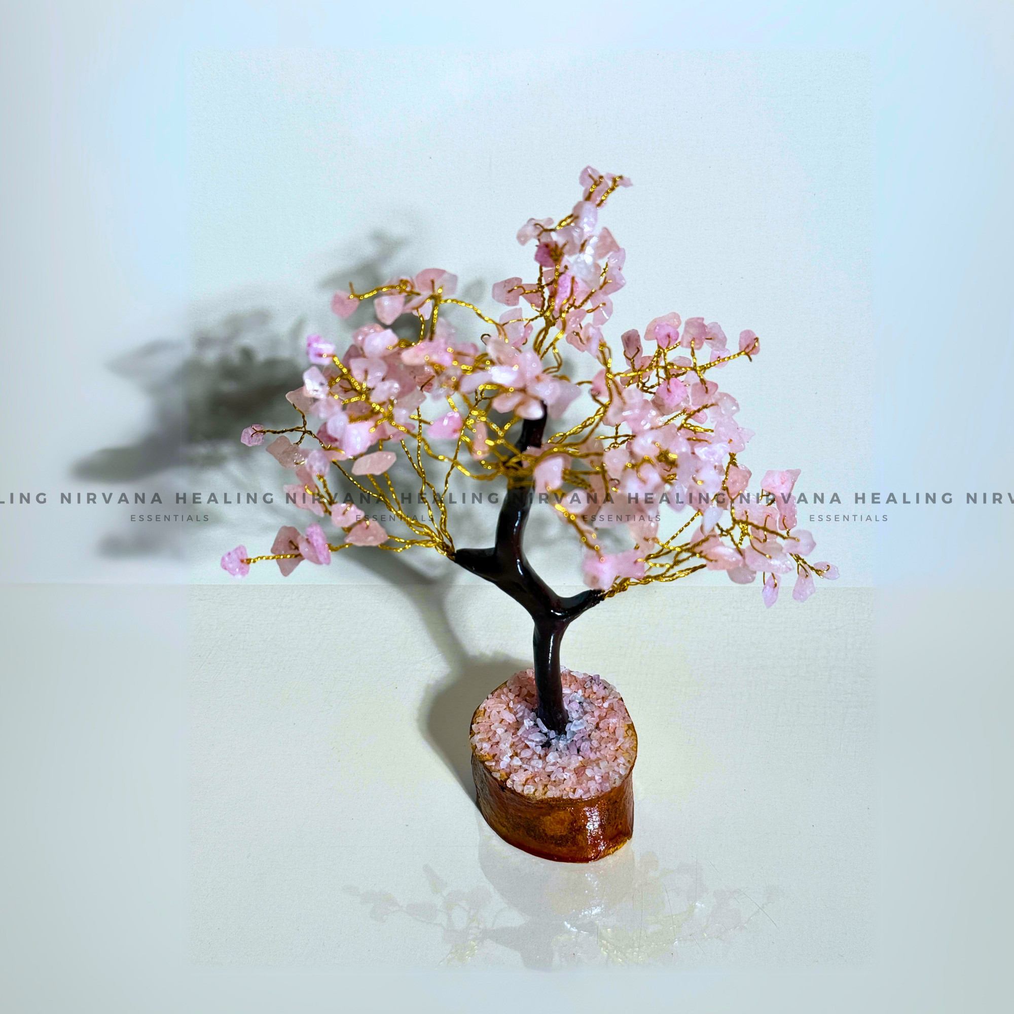 ROSE QUARTZ CRYSTAL TREE Approx 200 Beads (Love, Romance, Relationship And Emotion Balance) - Image 4
