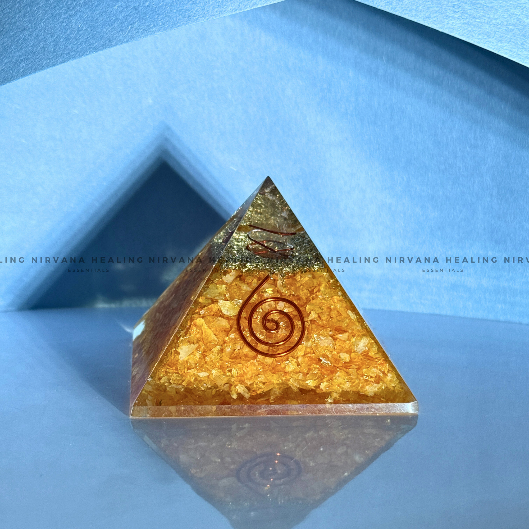 YELLOW AVENTURINE PYRAMID (Joy, Leadership, Empowerment) - Image 4
