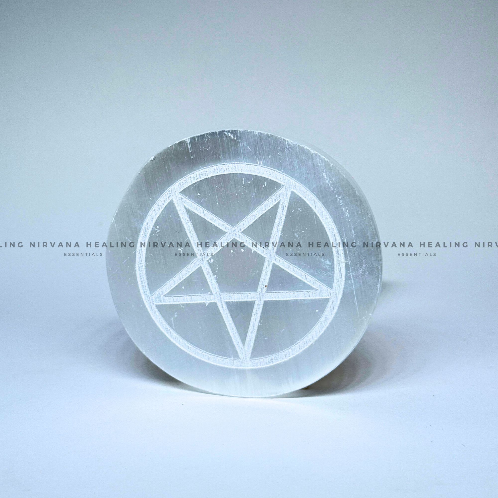 SELENITE STAR SYMBOL CHARGING PLATE
(Aura Cleansing ,Charging, Cleansing And Purification) - Image 3