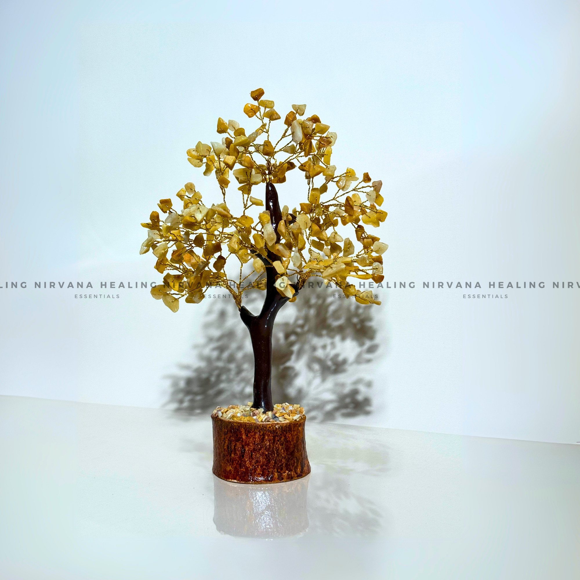 YELLOW AVENTURINE CRYSTAL TREE Approx 200 Beads (Joy, Leadership, Empowerment). - Image 2