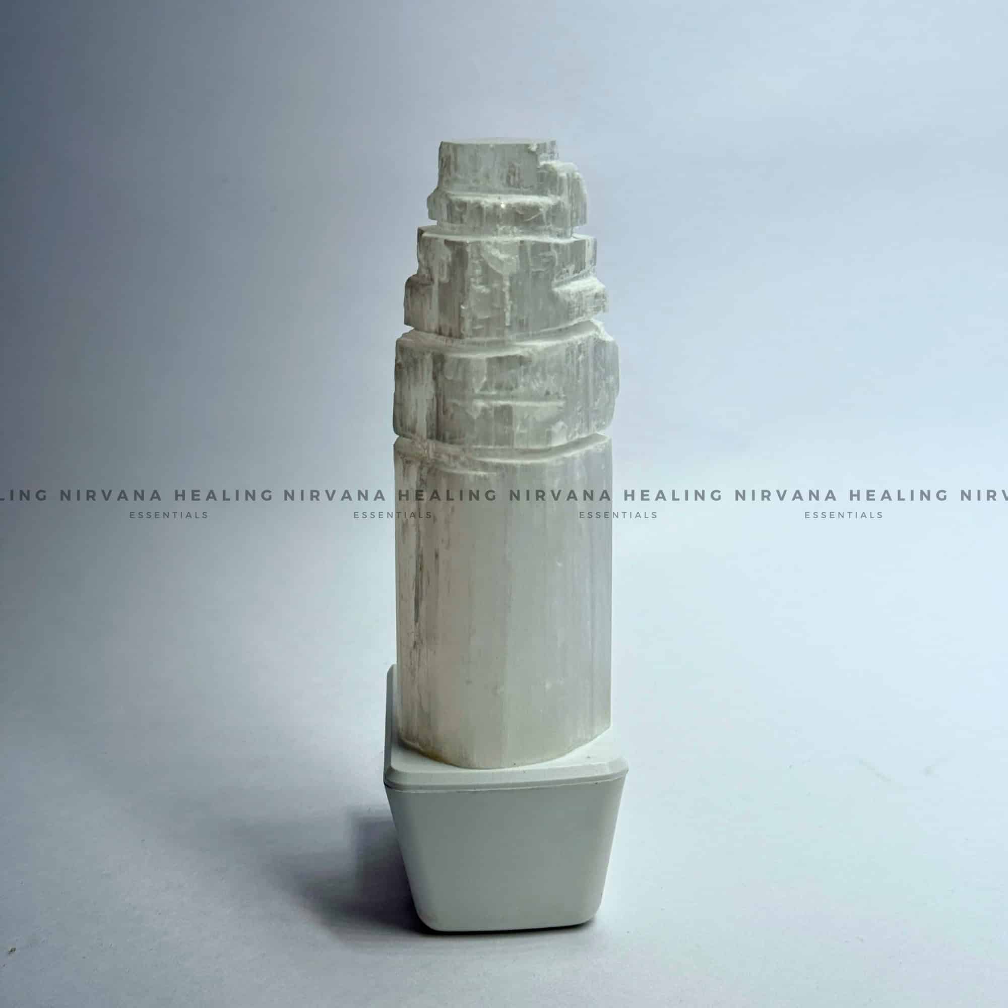 NATURAL SELENITE CRYSTAL LAMP (Aura Cleansing ,Charging, Cleansing And Purification). - Image 3