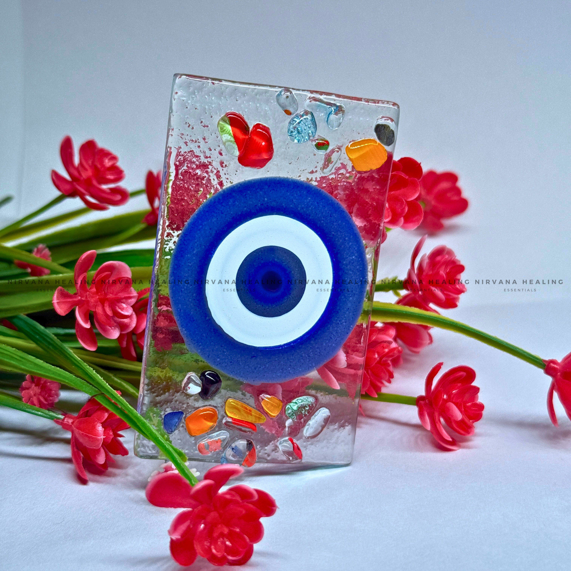 SELENITE EVIL EYE CHARGING PLATE
(Aura Cleansing ,Charging, Cleansing And Purification). - Image 7